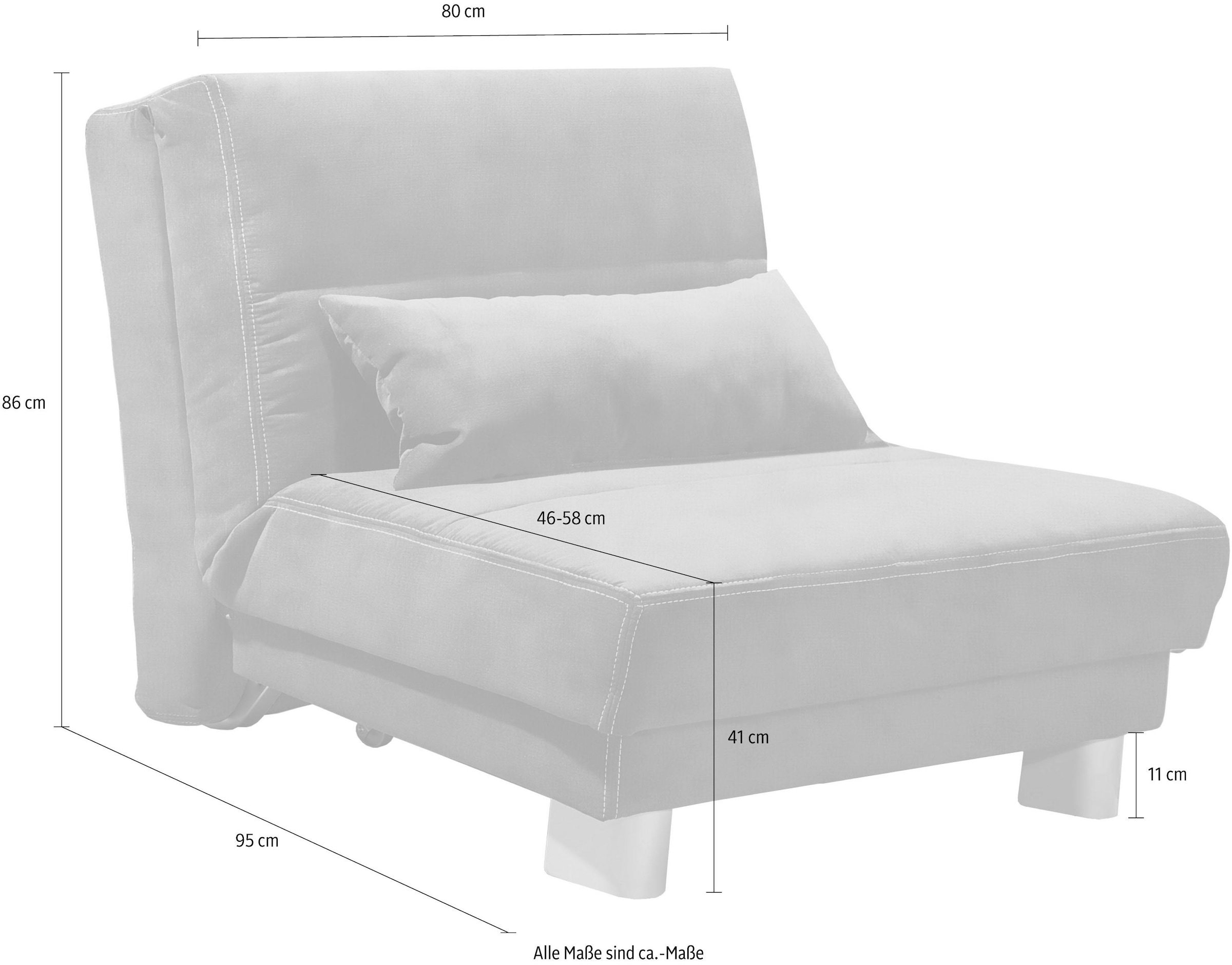Home affaire Schlafsofa »Gina« mit einem Handgriff vom Sofa zum Bett