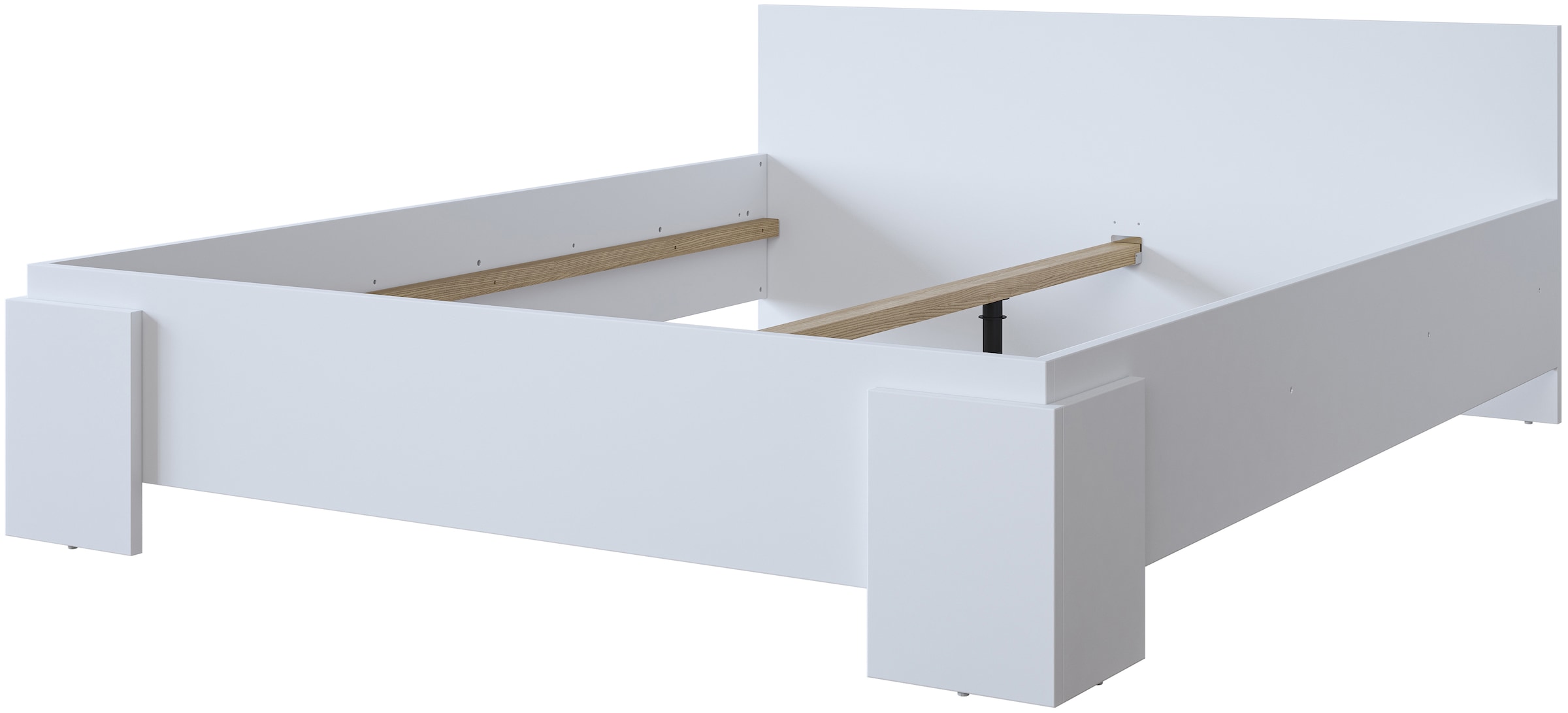 INOSIGN Bettgestell »India, FSC-zertifizierter Holzwerkstoff, Made in Europe«, Doppelbett 160x200 oder 180x200cm, weiß oder schieferfarben