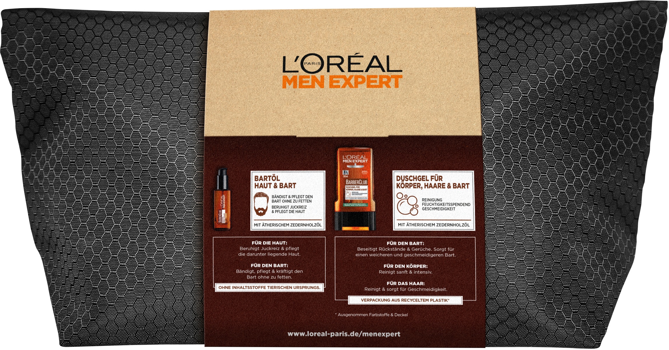 L'ORÉAL PARIS MEN EXPERT Pflege-Set »Barber Club Grooming Kit«, mit hoher Wirksamkeit