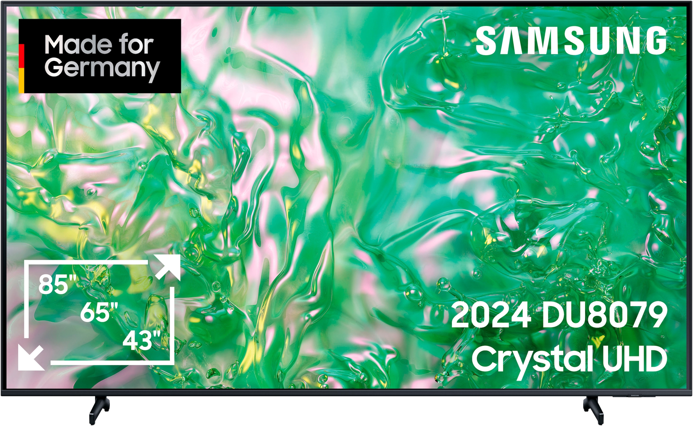 Samsung LED-Fernseher »GU85DU8079U«, 4K Ultra HD, Smart-TV, Crystal UHD, Q-Symphony, Dolby Surround Sound, Triple Tuner, Smart-Hub