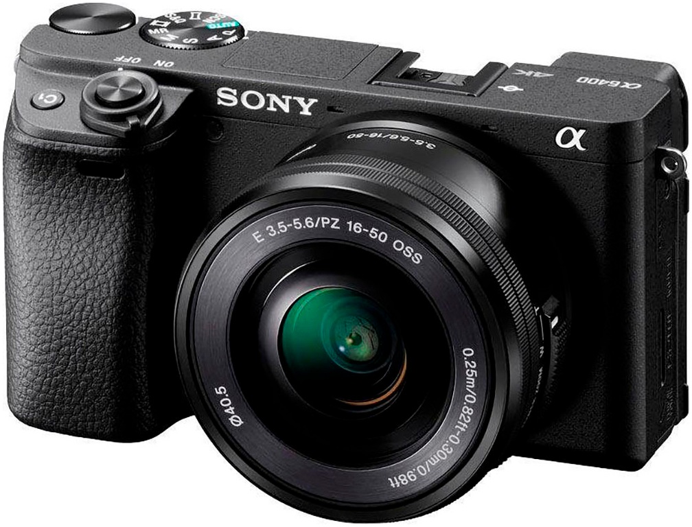 Sony Kompaktkamera »Alpha 6400 + 16-50mm Objektiv«, 24,2 MP, Bluetooth