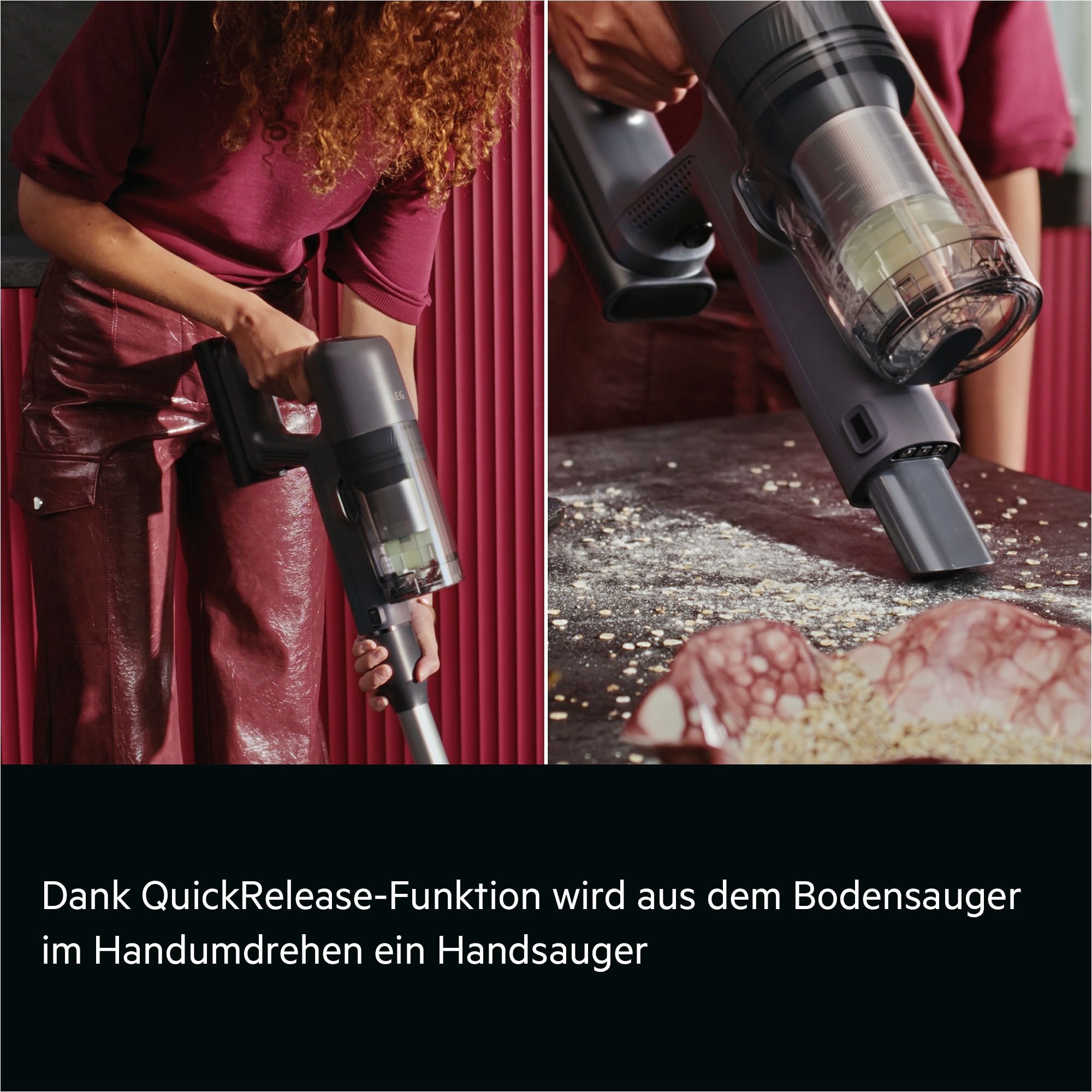 AEG Akku-Hand-und Stielstaubsauger »AP72UB21ES« Leistungsstark-HEPA-Filter; hygienischer All-in-One Station