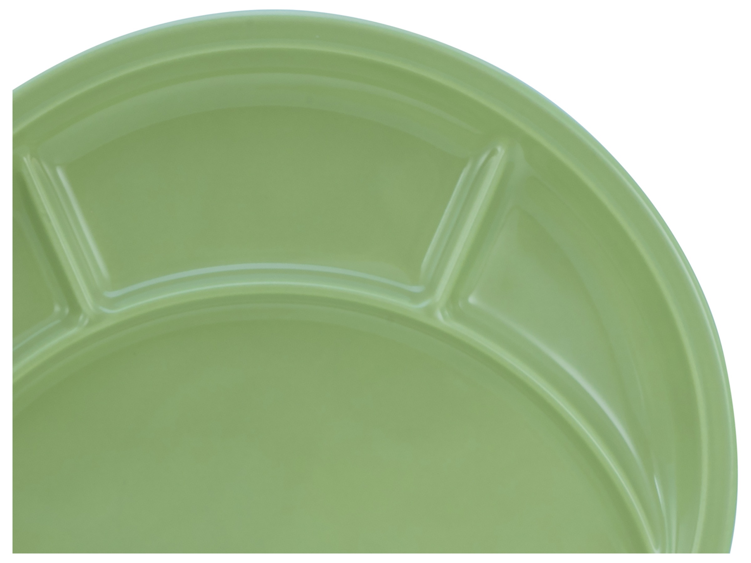 CreaTable Fondueteller »Universal Grün, Fondueteller 4-tlg« Spezielle Bodenkonstruktion