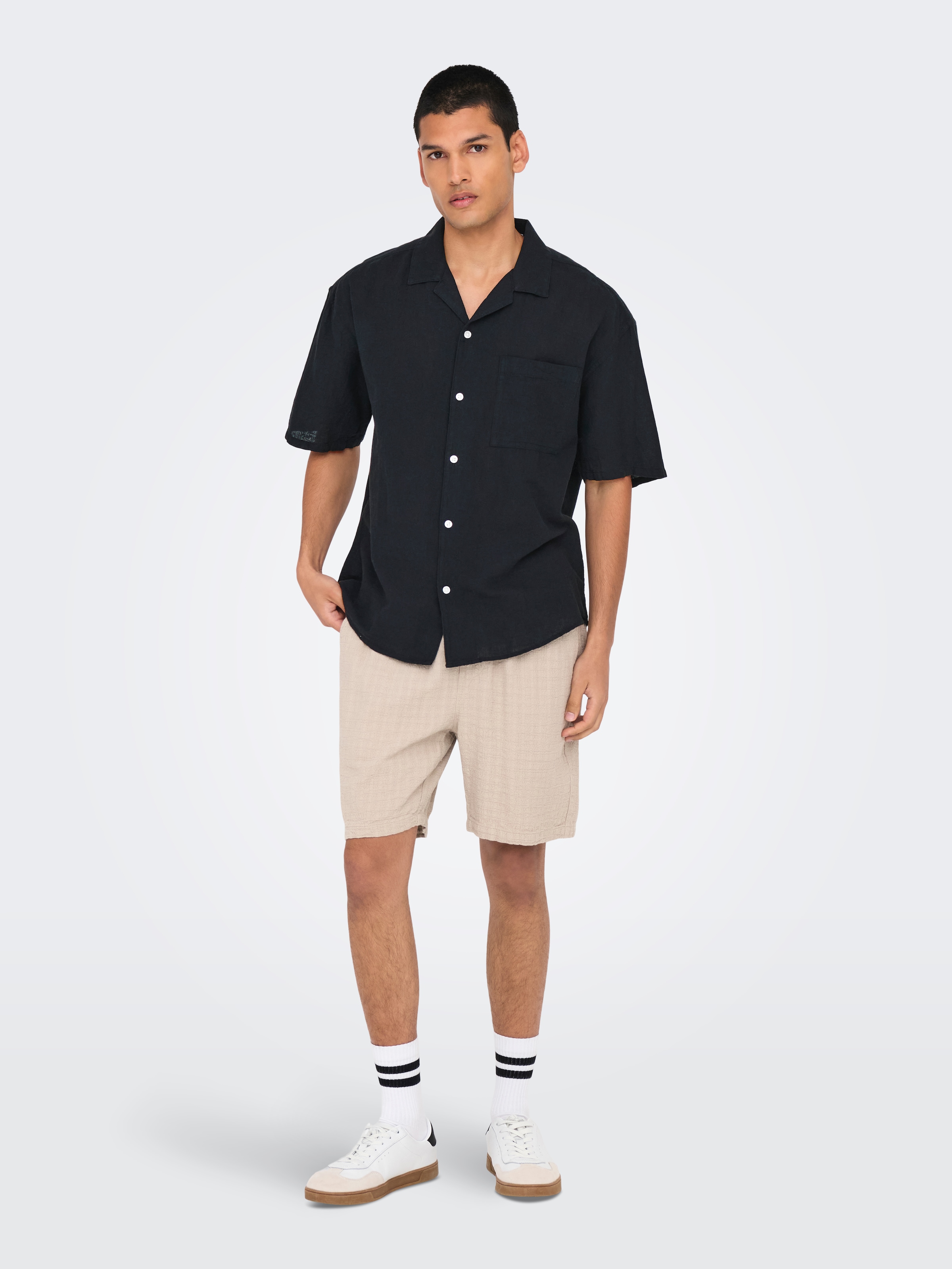 ONLY & SONS Kurzarmhemd »ONSCAIDEN LIFE RELAX SS RESORT 1PKT SHIR«
