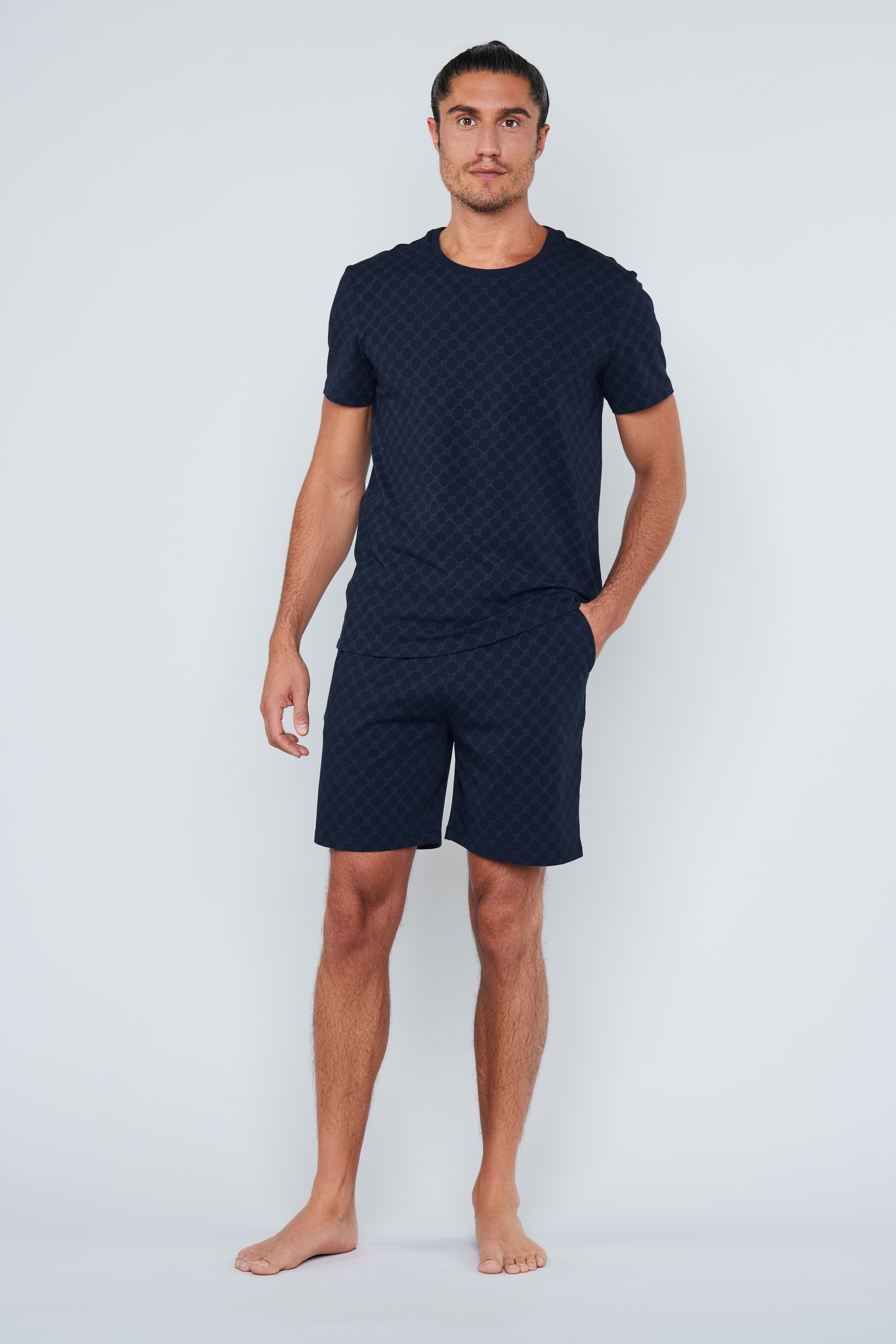 JOOP! Shorts »Leisure«  mit Cornflower-Alloverprint, elastischer Bund