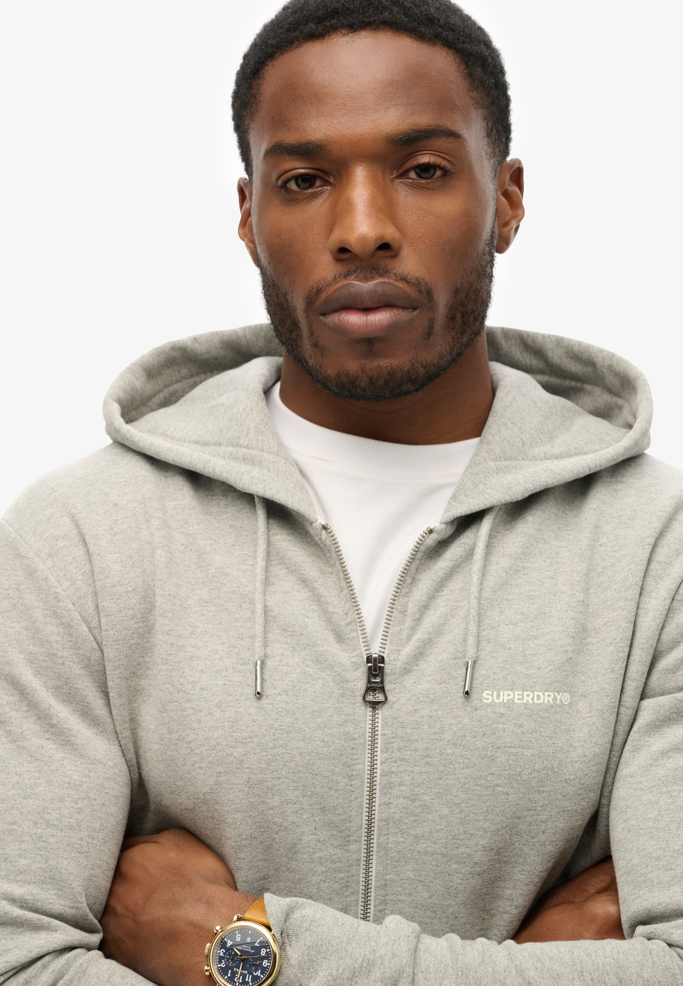 Superdry Kapuzensweatjacke »PLAIN ZIP HOOD«