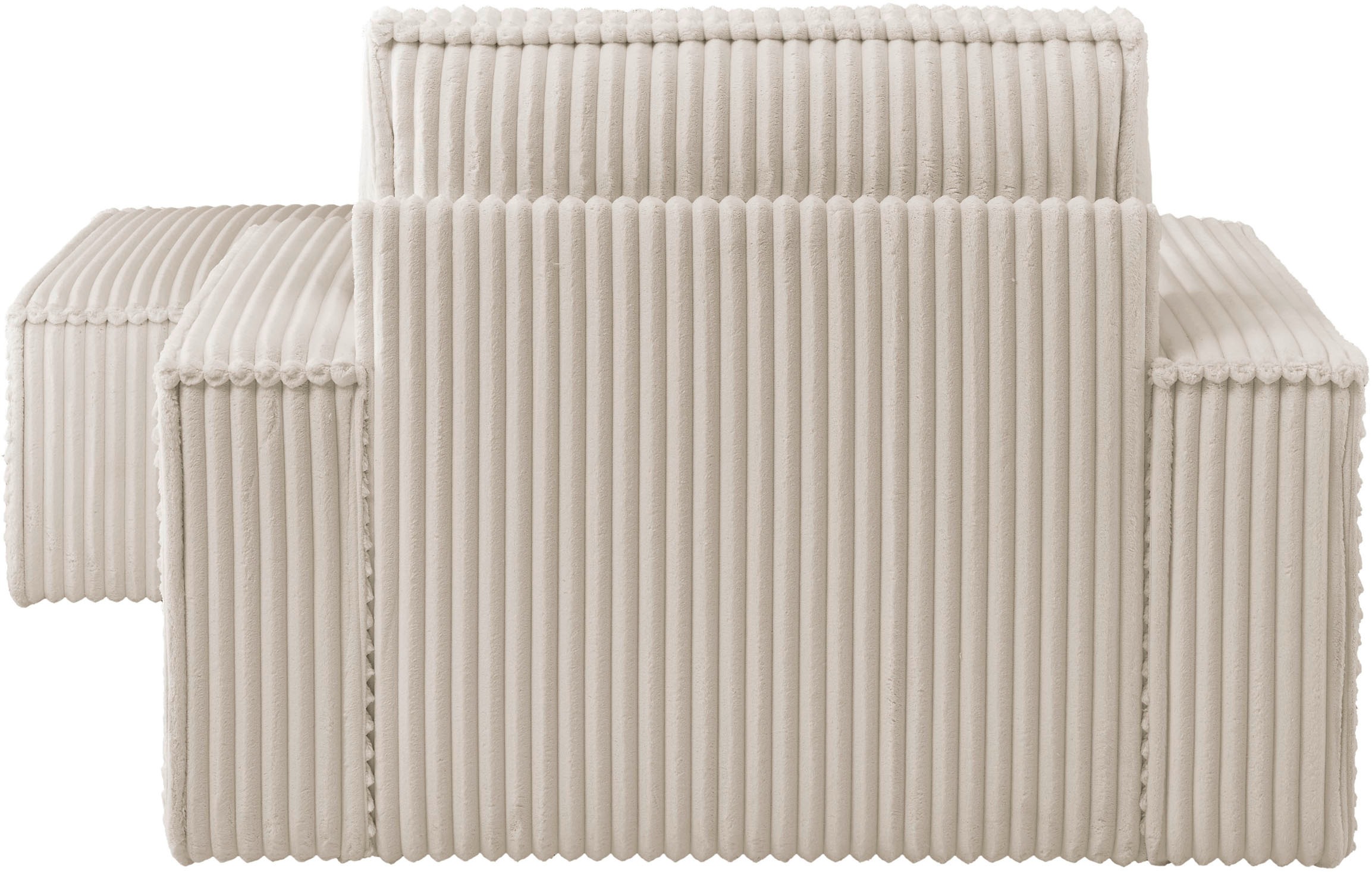 OTTO home Loveseat »FINNLEY, Loveseat & Hocker im Set, trendige Stoffe, inkl. Zierkissen« 2 Stk. tlg. verfügbar in den Stoffqualitäten Bouclé, Struktur fein und Mega Cord