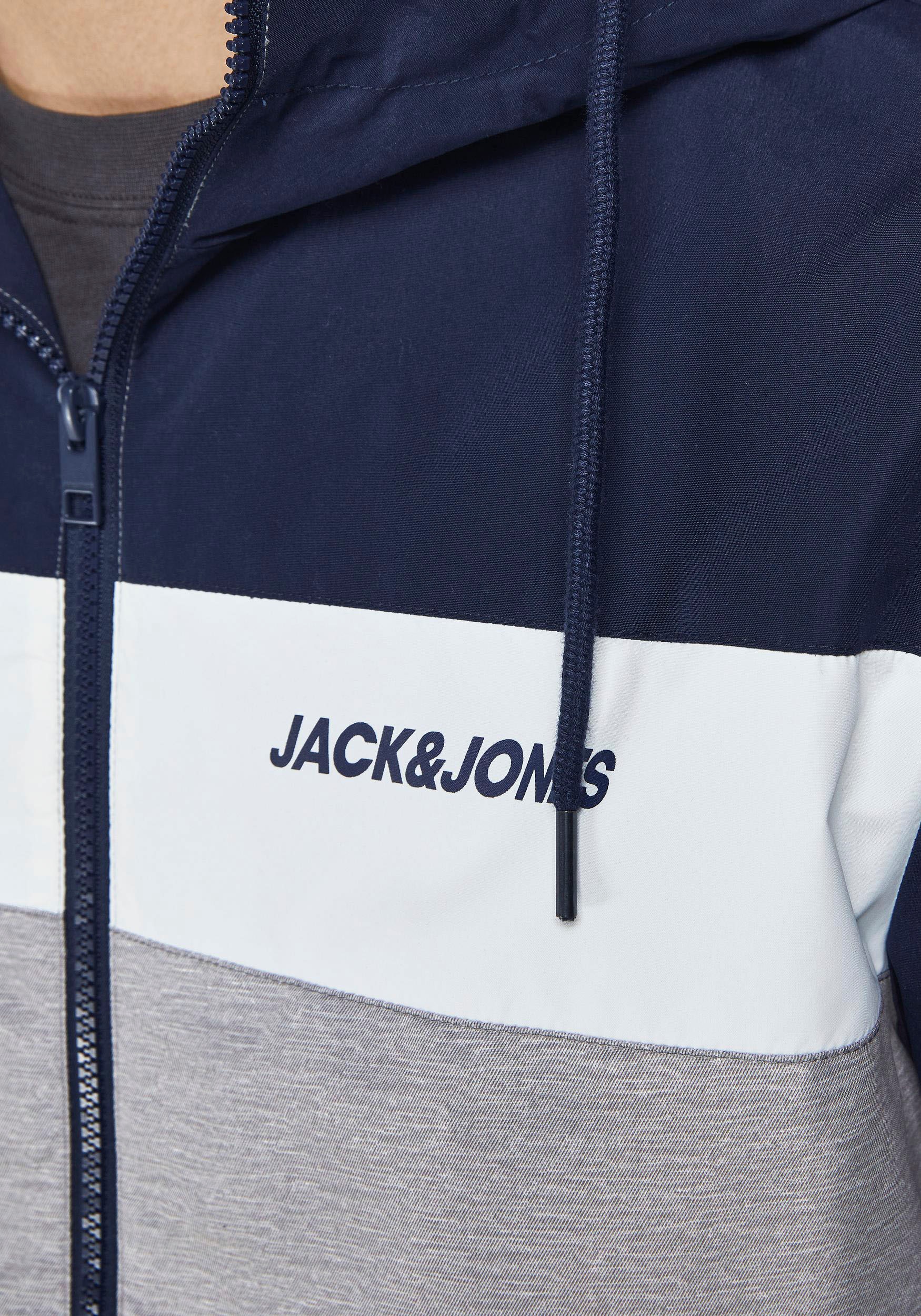 Jack & Jones Windbreaker »RUSH BLOCKING HOOD BOMBER«, mit Kapuze