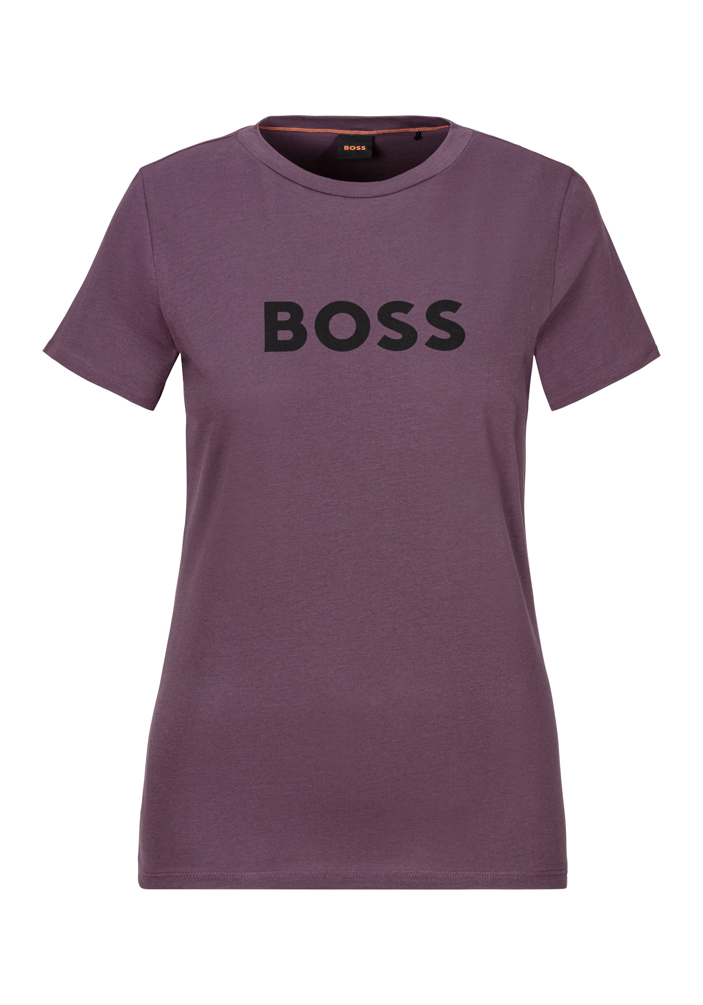 BOSS ORANGE T-Shirt »C_Elogo_5«, mit kontrastfarbenem BOSS-Schriftzug