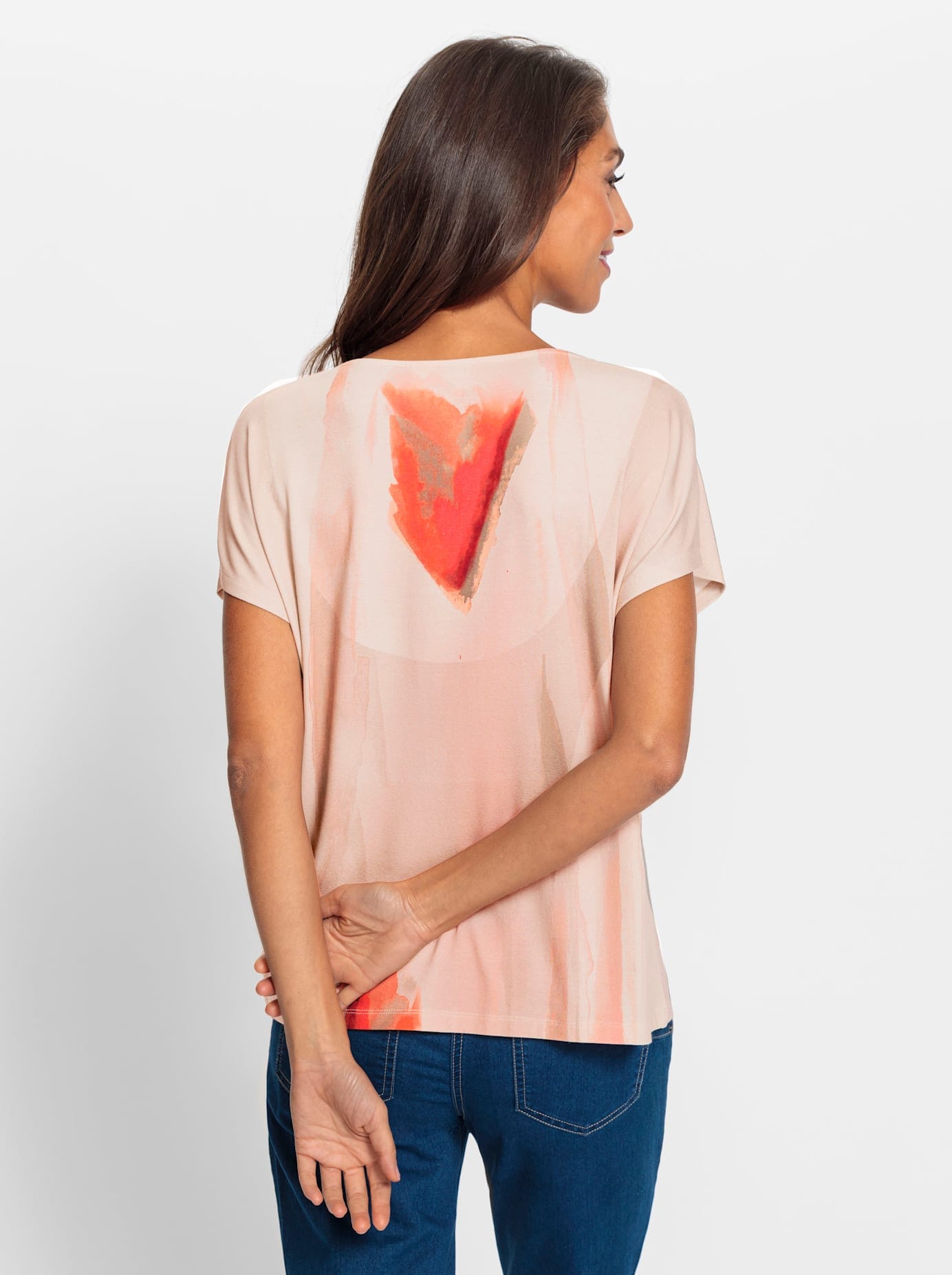 heine Kurzarmshirt »Druck-Shirt«, (1 tlg.)