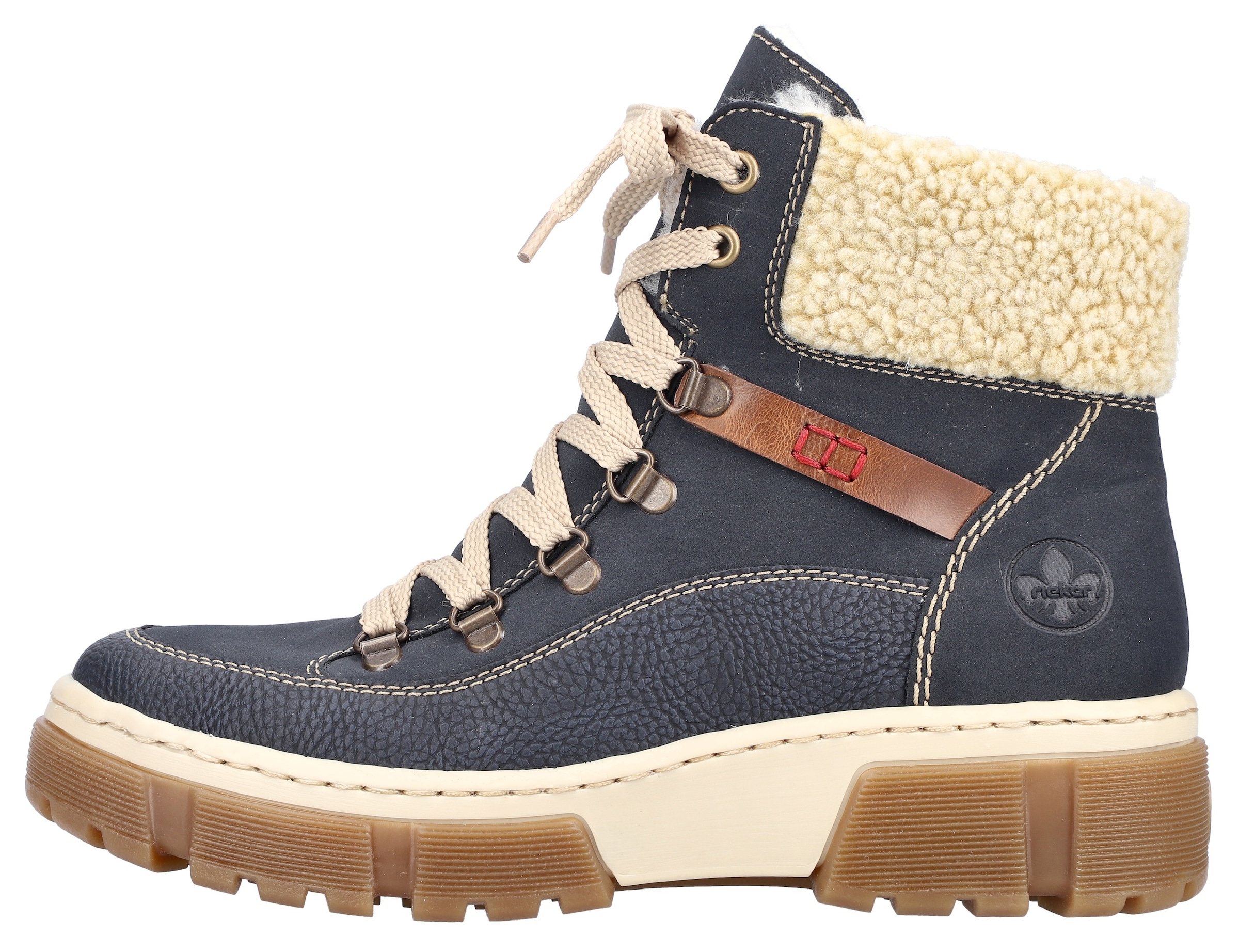 Rieker Winterboots, Schnürboots, Winterstiefelette mit Warmfutter ausgestattet