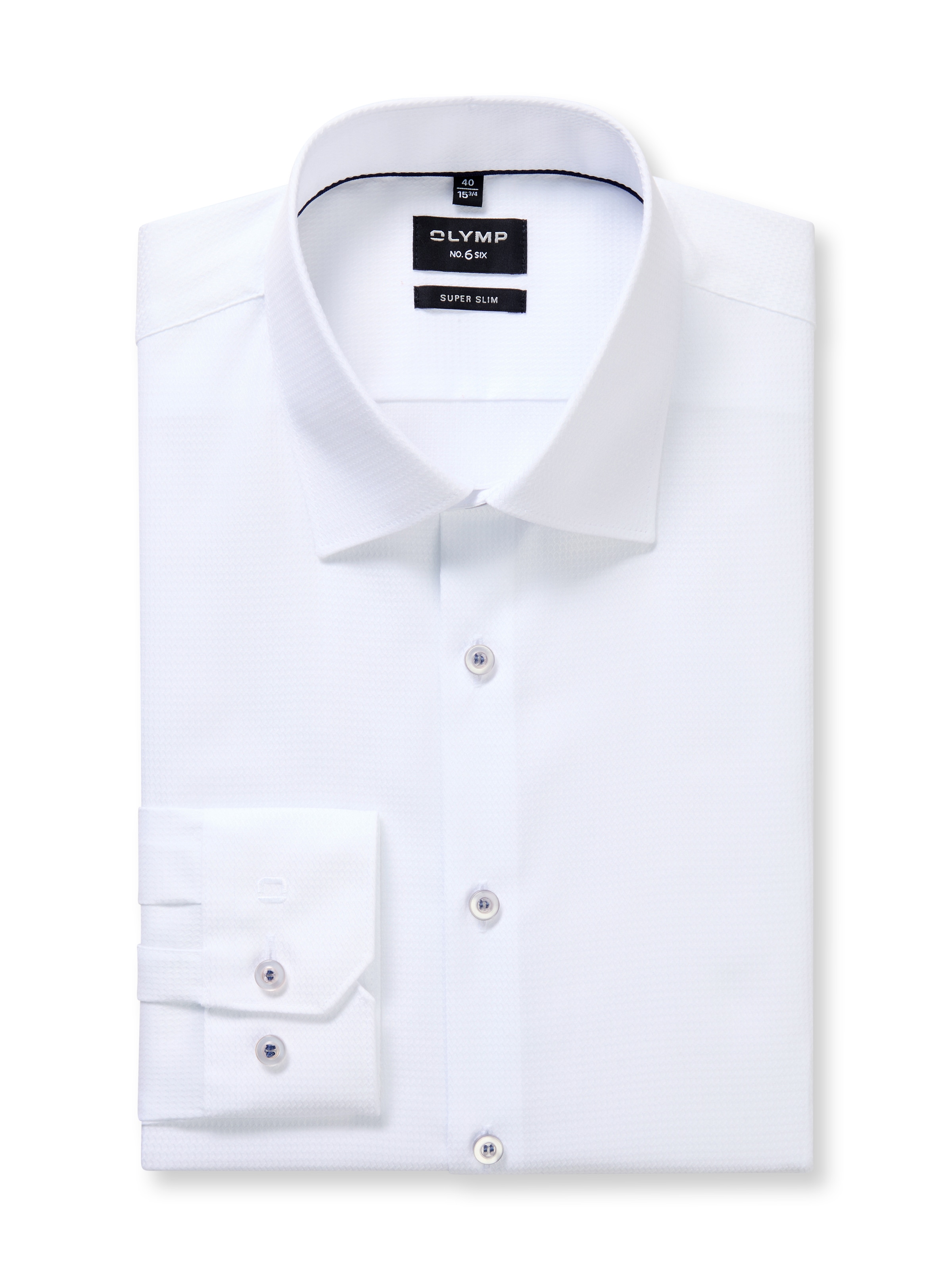 OLYMP Langarmhemd »No. Six« Businesshemd, Kentkragen, super slim fit