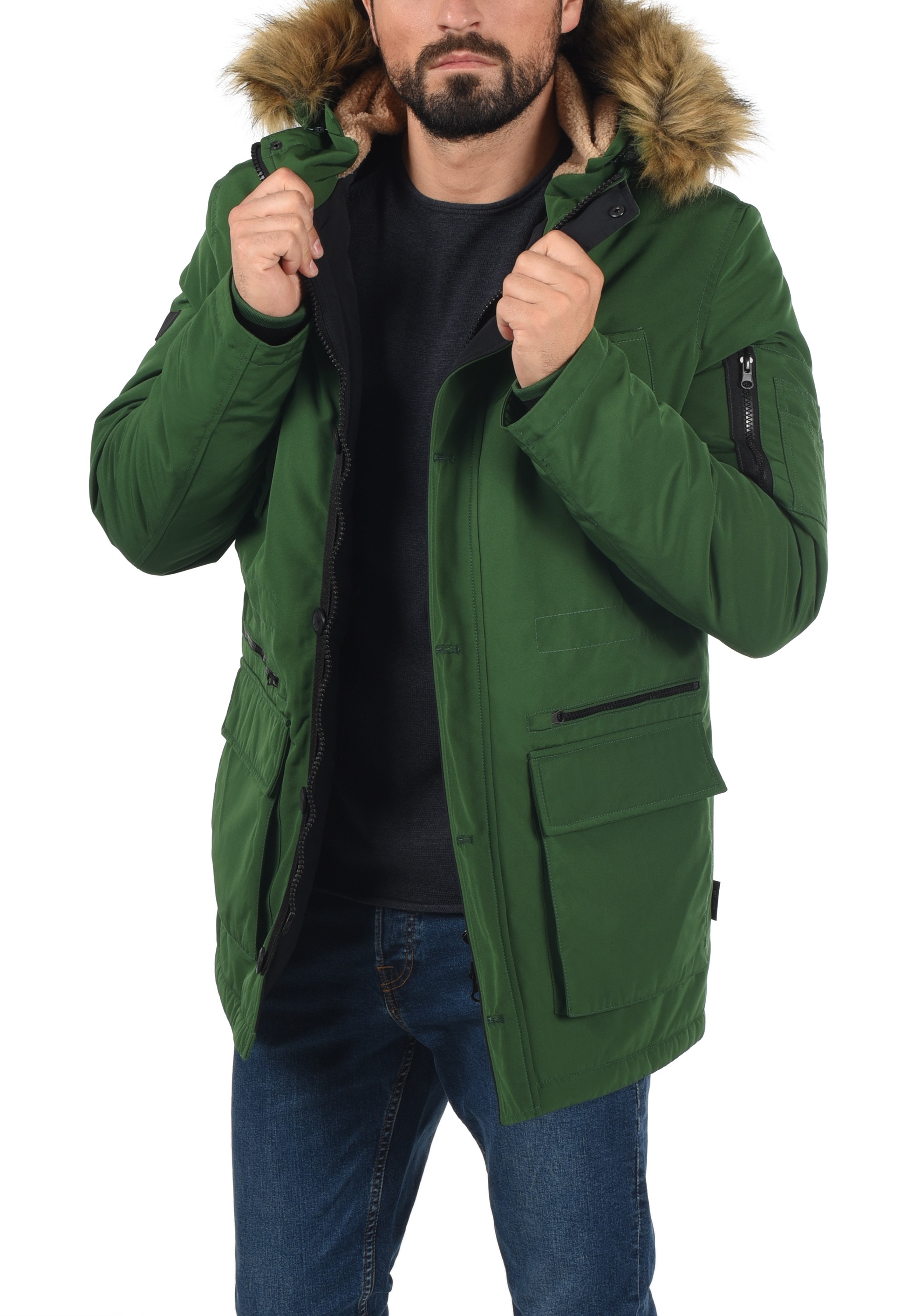 Indicode Langmantel »Parka IDRuffy«