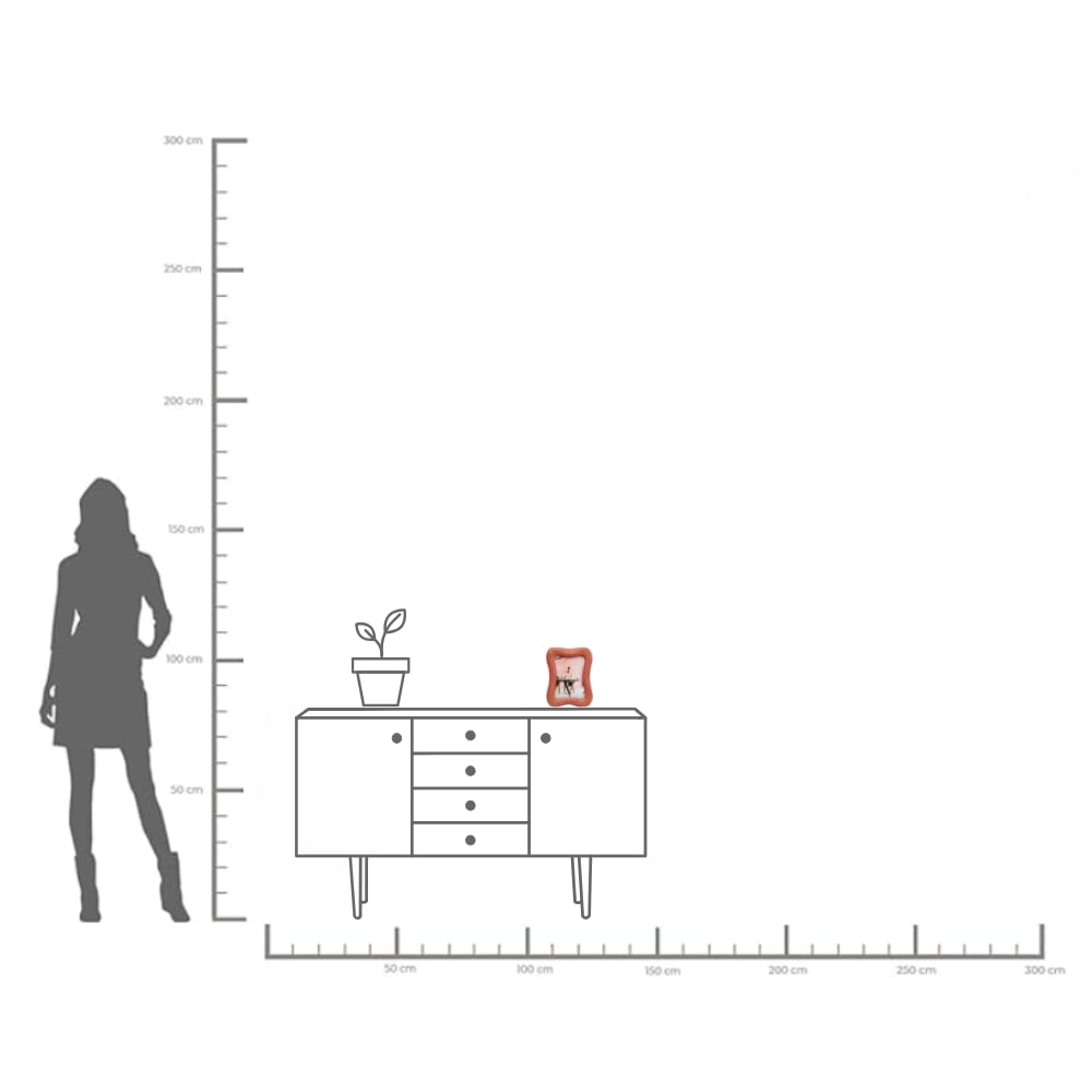 Kare Design Einzelrahmen »Bilderrahmen Wavy Orange 18x23cm«