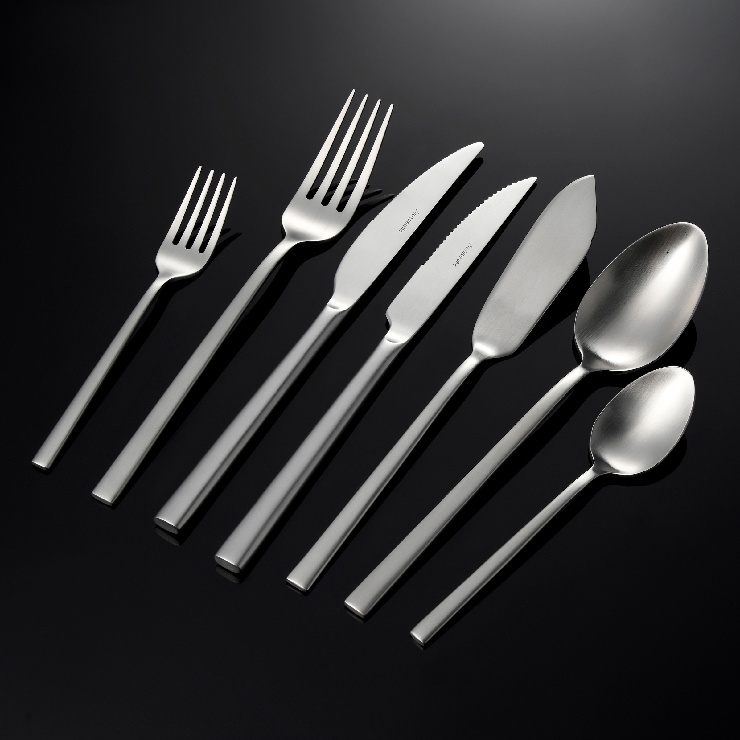Hanseatic Besteck-Set »SMART, in matter Optik«, (Set, 42 tlg.), leichtes und minimalistisches Design