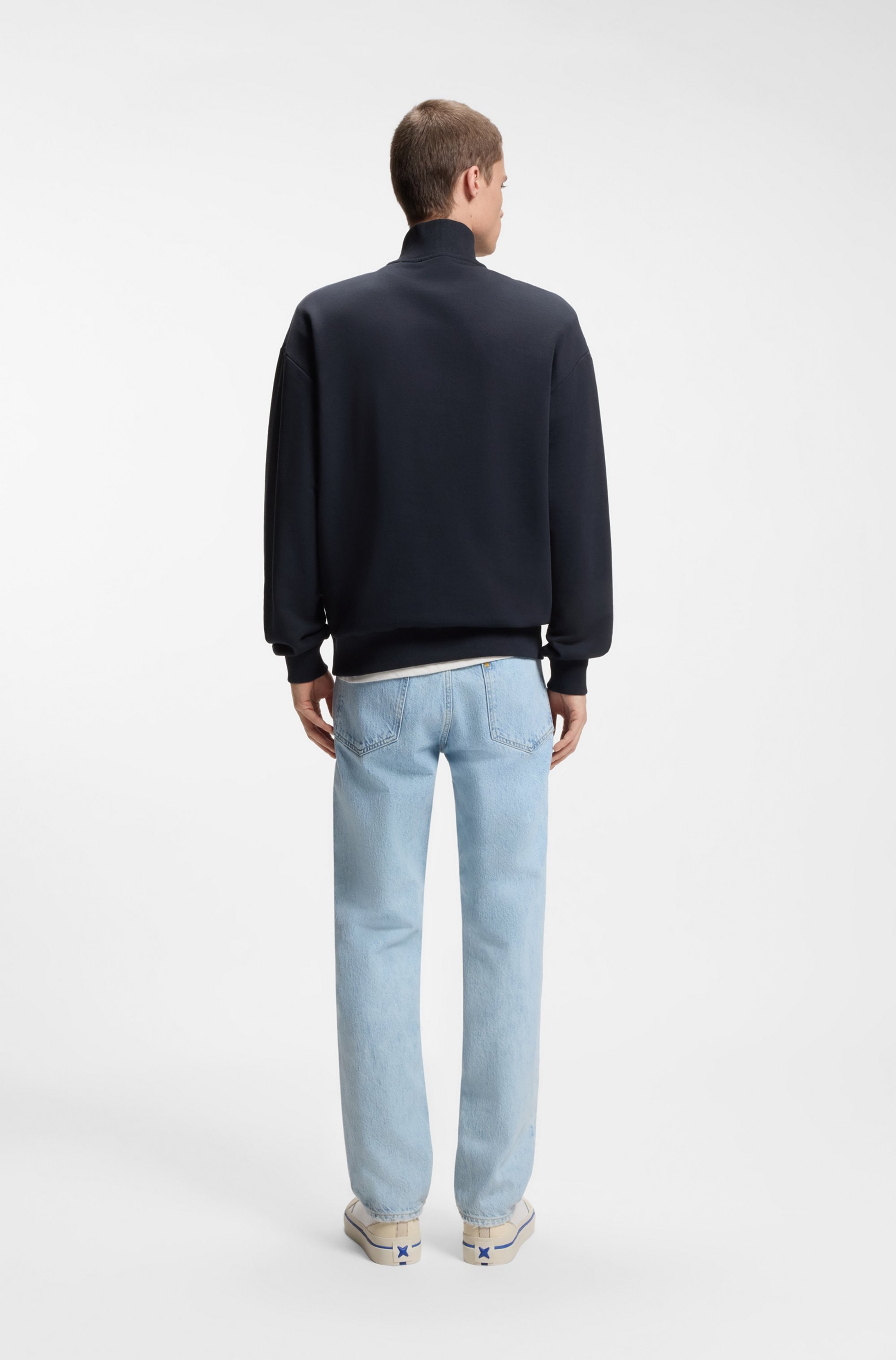 HUGO Blue Sweatshirt »Neeler«, mit Troyerkragen
