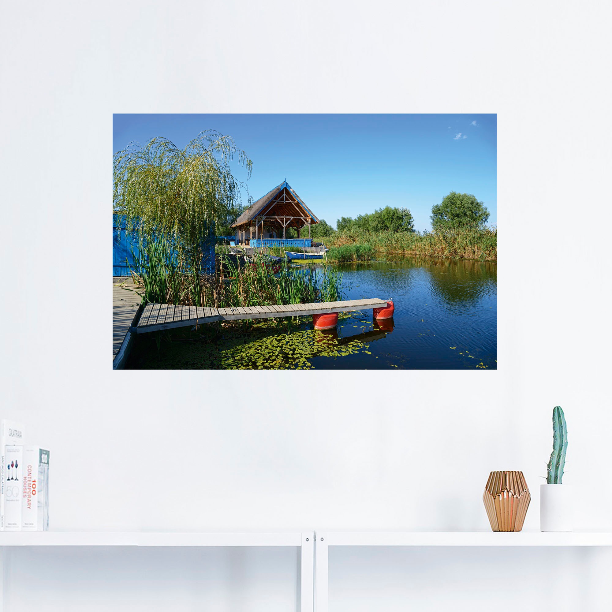 Artland Wandbild »Donaukanal, Dunavatu de Jos, Dobrudscha«, Gewässer, (1 St.), als Alubild, Leinwandbild, Wandaufkleber oder Poster in versch. Größen