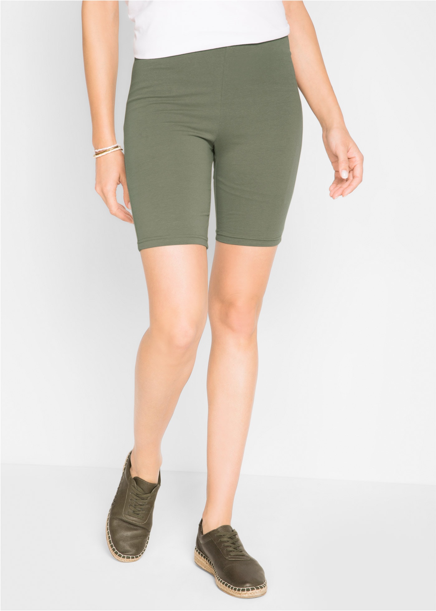 bonprix Radlerhose  aus elastischem Material, taillenhoher Bund mit Gummizug, Skinny Fit