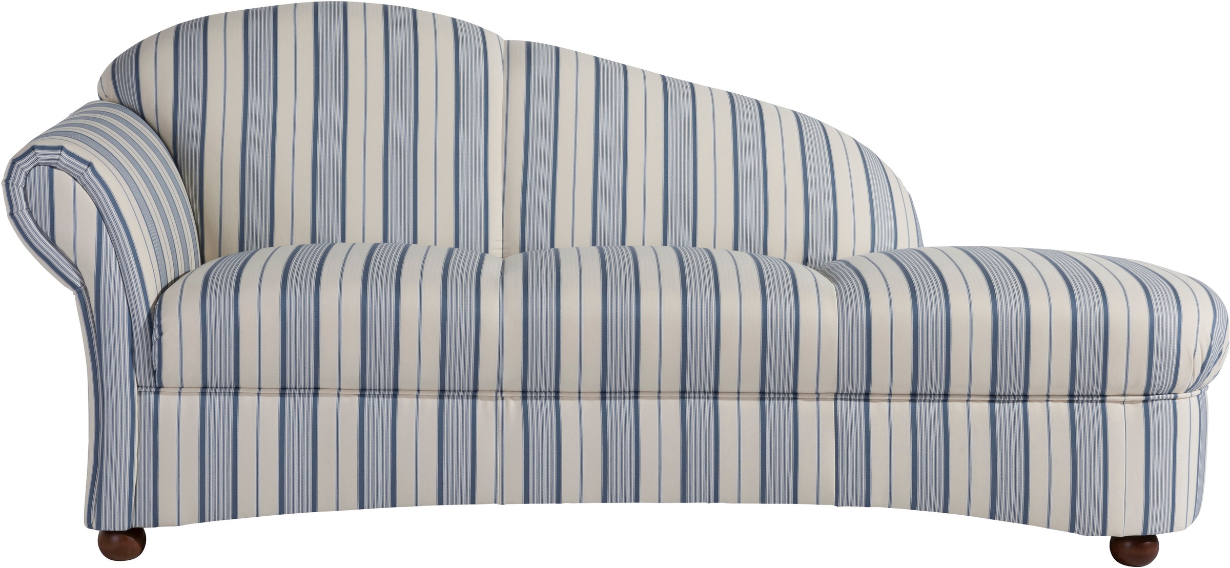 Max Winzer® Recamiere »Caros, klassisch moderne Recamiere im Landhausstil, Solitärmöbel,«, komfortabler Sitzkomfort durch Federkern, Retro, Streifendesign