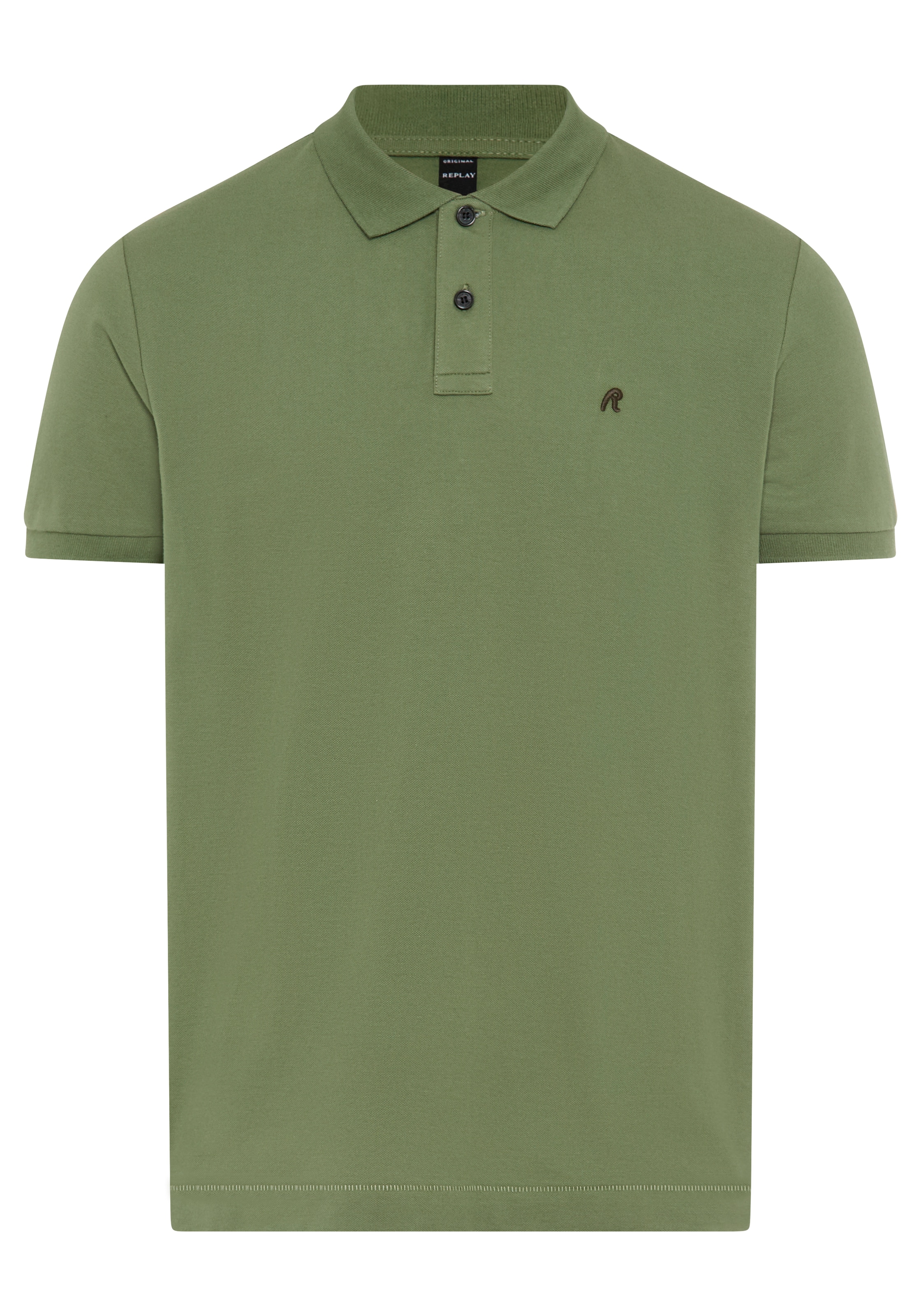 Replay Poloshirt Feiner Piqué aus Baumwolle
