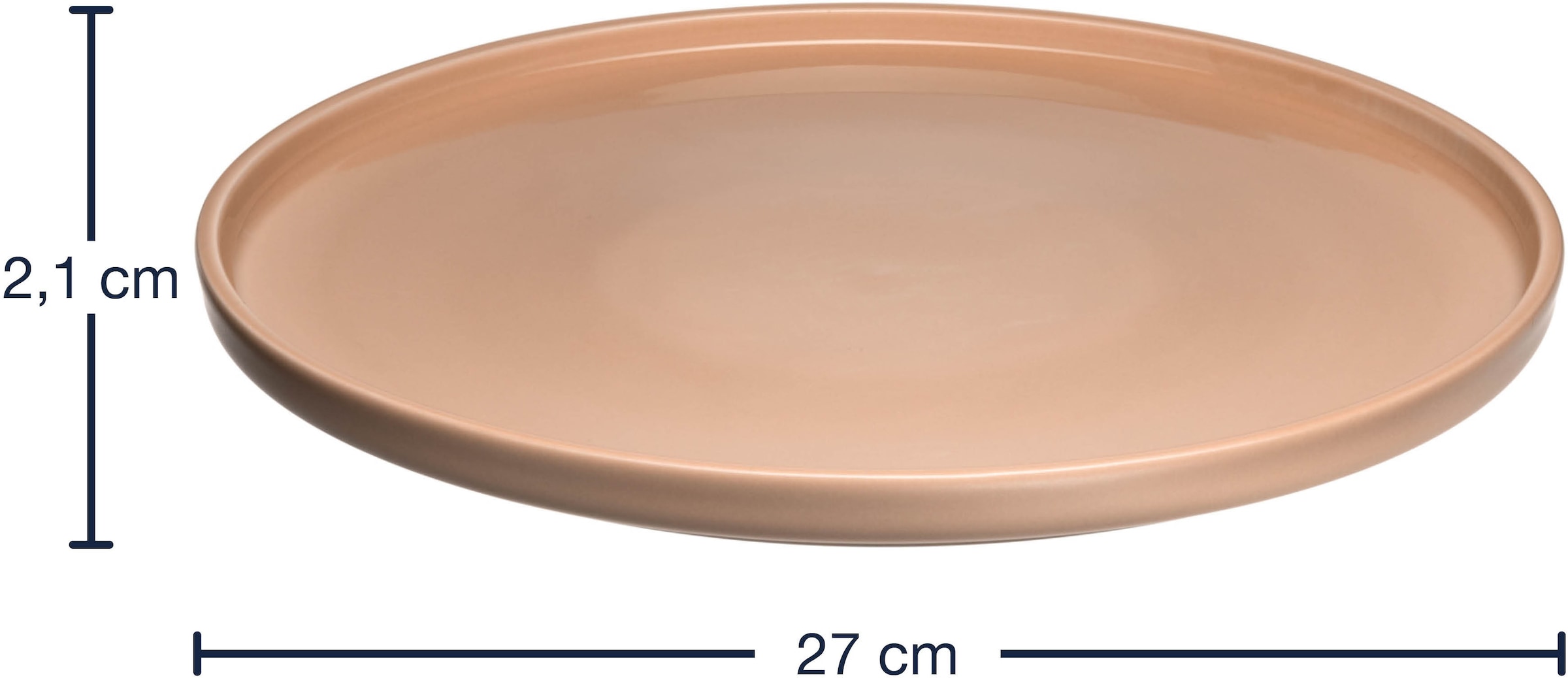 LEONARDO Teller-Set »Speiseteller ROMA, Keramikteller, ca. 27 cm, 6-teilig« Geschirr-Set, Service, spülmaschinengeeignet