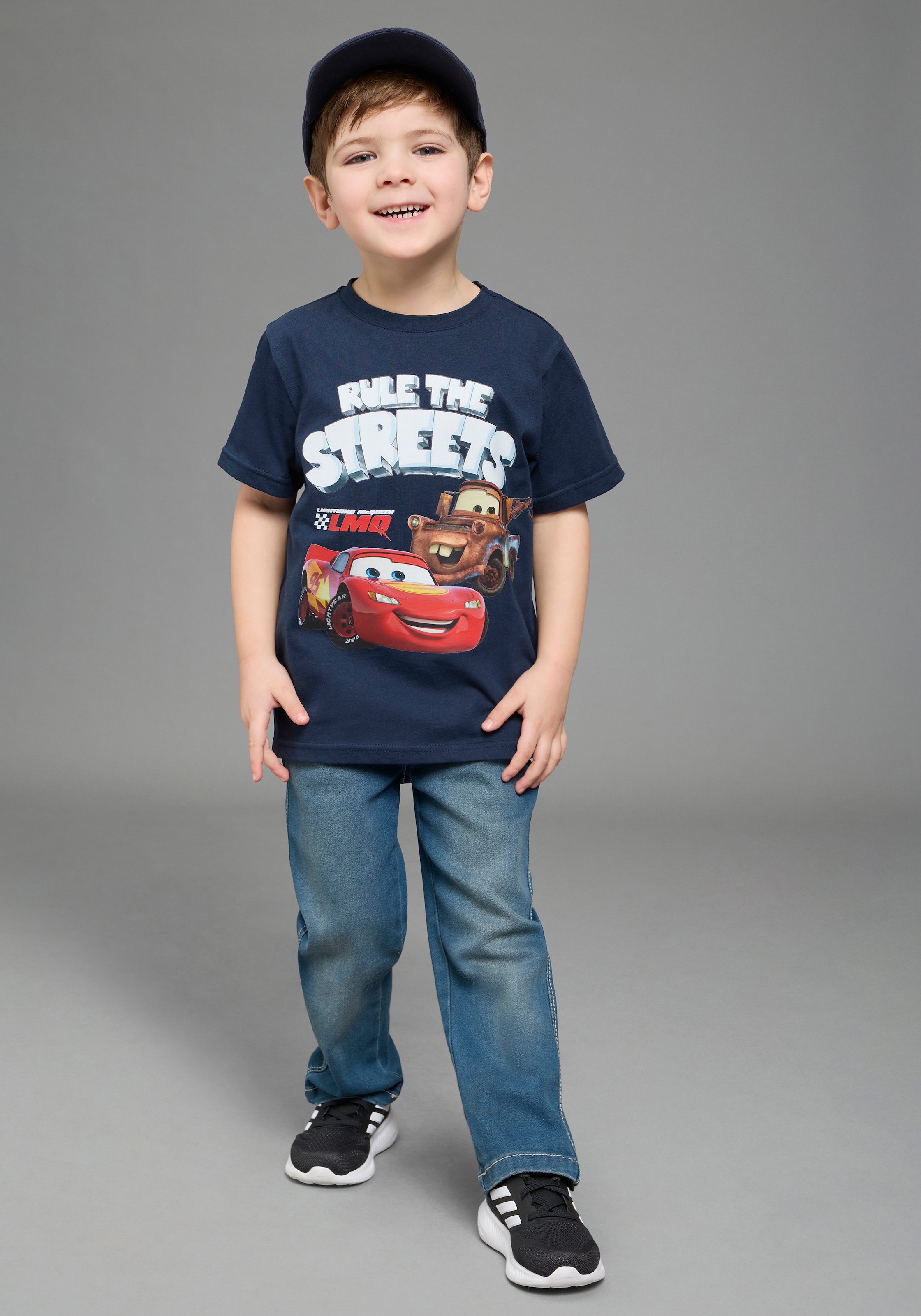 KIDSWORLD T-Shirt »CARS LIGHTNING MCQUEEN - Disney Shirt« Kurzarm, Rundhalsausschnitt, in Basic Passform, aus Baumwolle