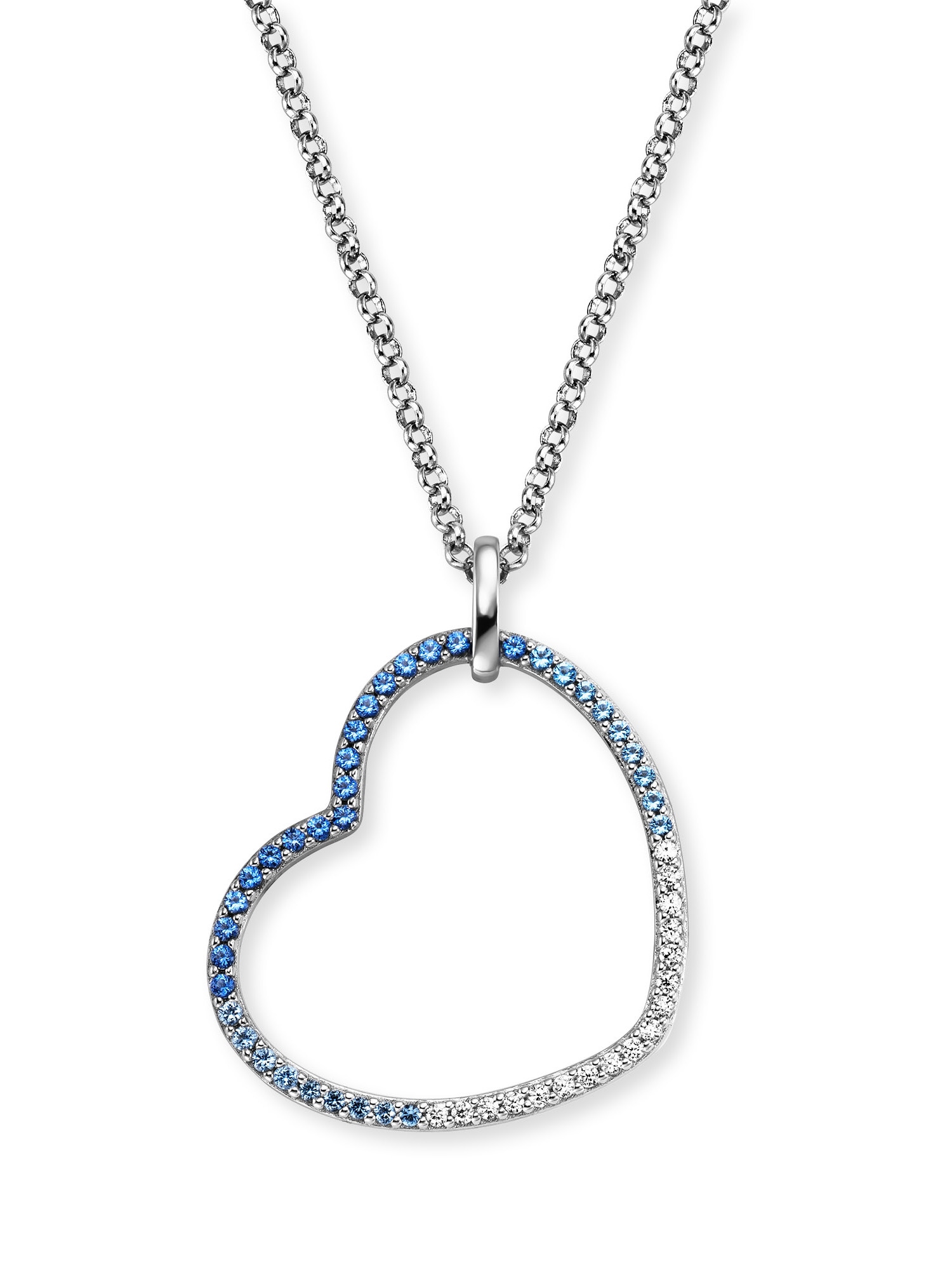 Engelsrufer Kette mit Anhänger »Herz Ocean Shade« Made in Germany - mit Zirkonia (synth.)