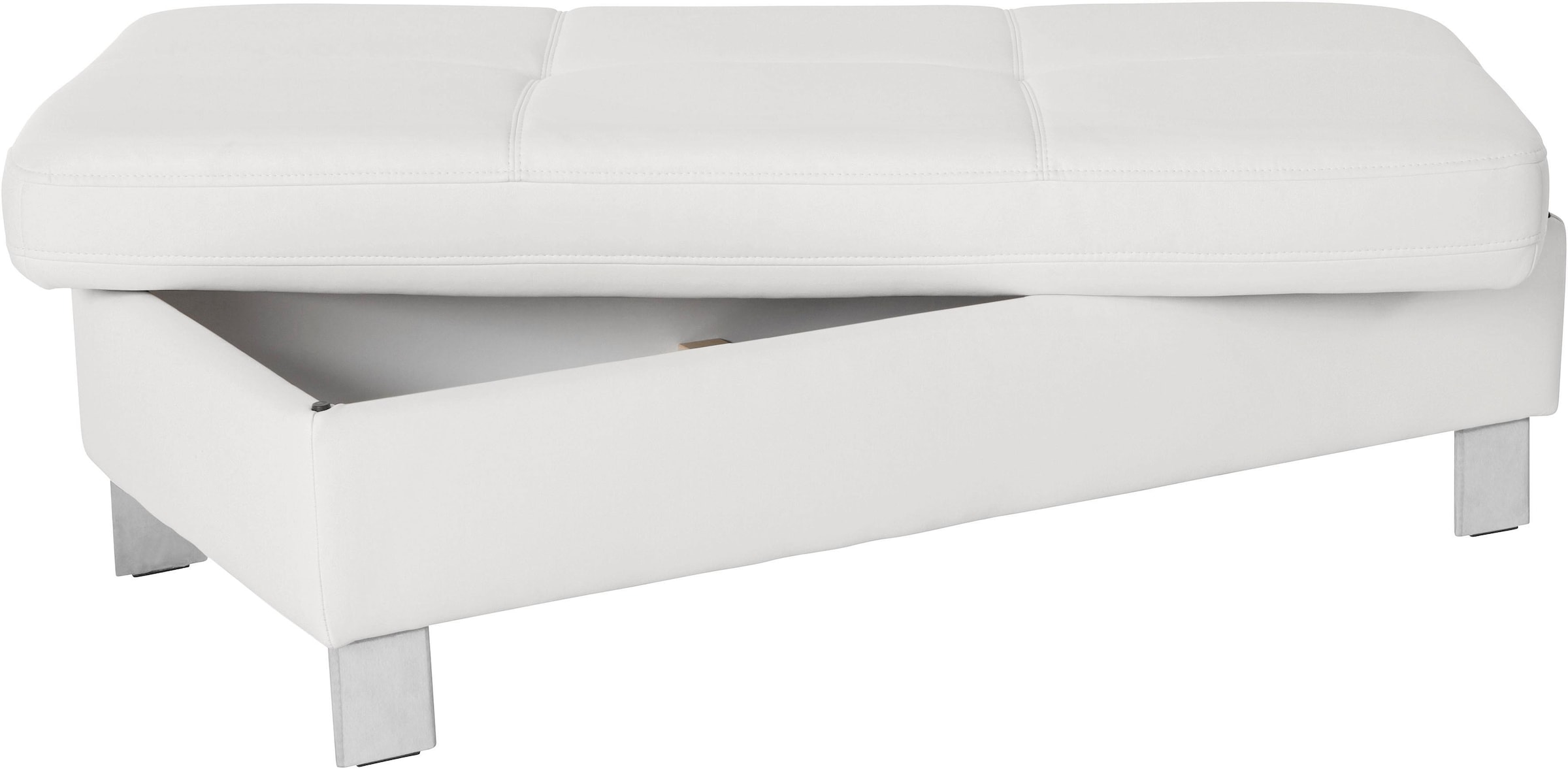 exxpo - sofa fashion Hocker »Fiji Bankhocker mit Staufach unter der Sitzfläche«, elegant modern mit toller Detailverarbeitung