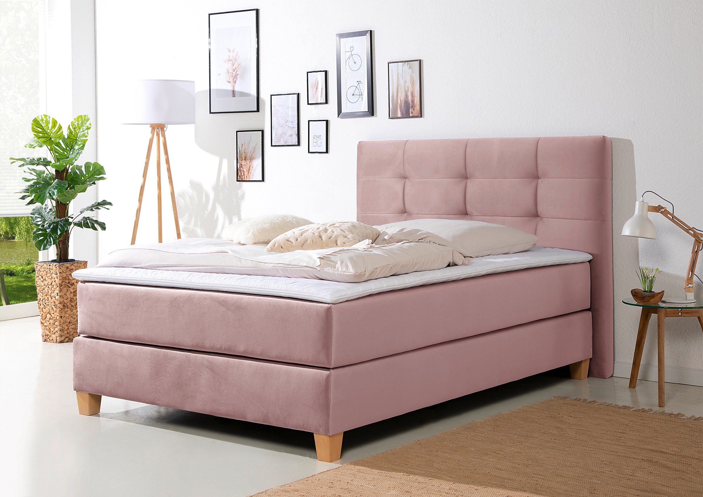 Home affaire Boxspringbett »Moulay«, inkl. Topper, in 3 Härtegraden, TFK auch in Härtegrad 4