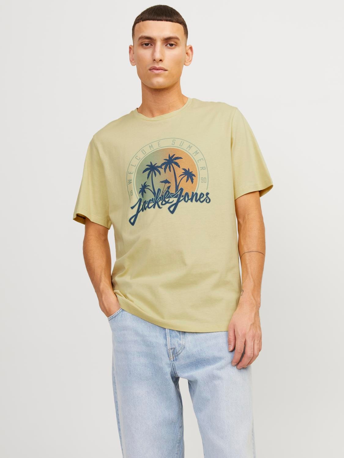 Kurzarmshirt »JJSUMMER VIBE TEE SS CREW NECK LN«