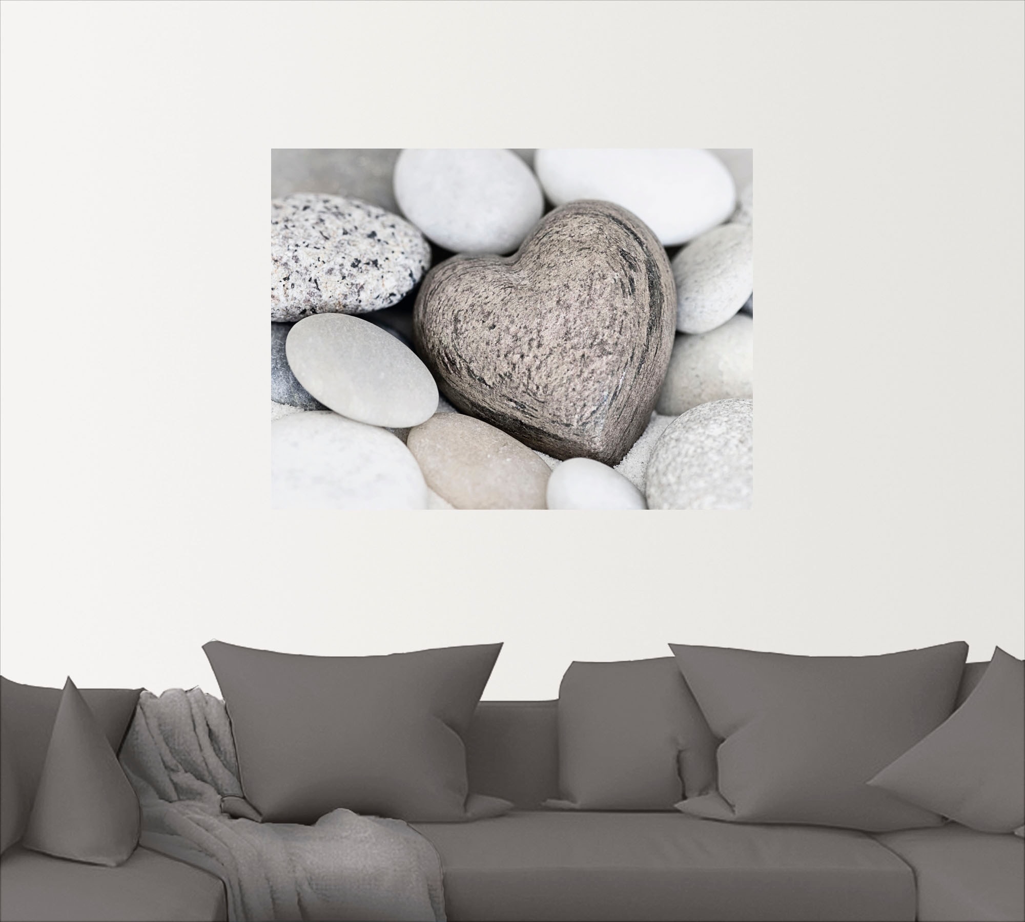 Artland Wandbild »Steinherz«, Zen, (1 St.), als Leinwandbild, Poster, Wandaufkleber in verschied. Größen