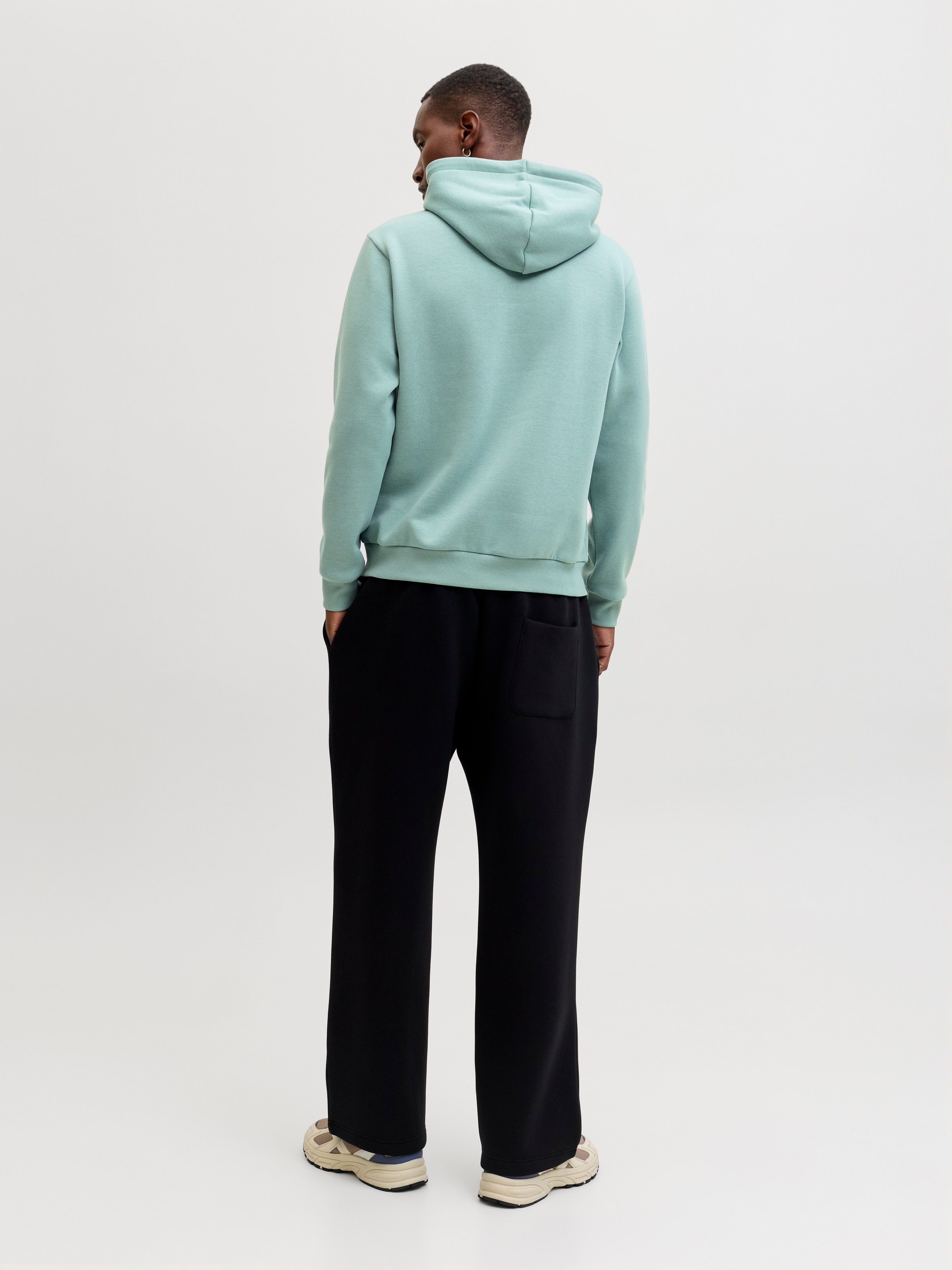 Jack & Jones Kapuzensweatshirt »JJEBRADLEY SWEAT HOOD NOOS«, Materialmix, relaxed fit
