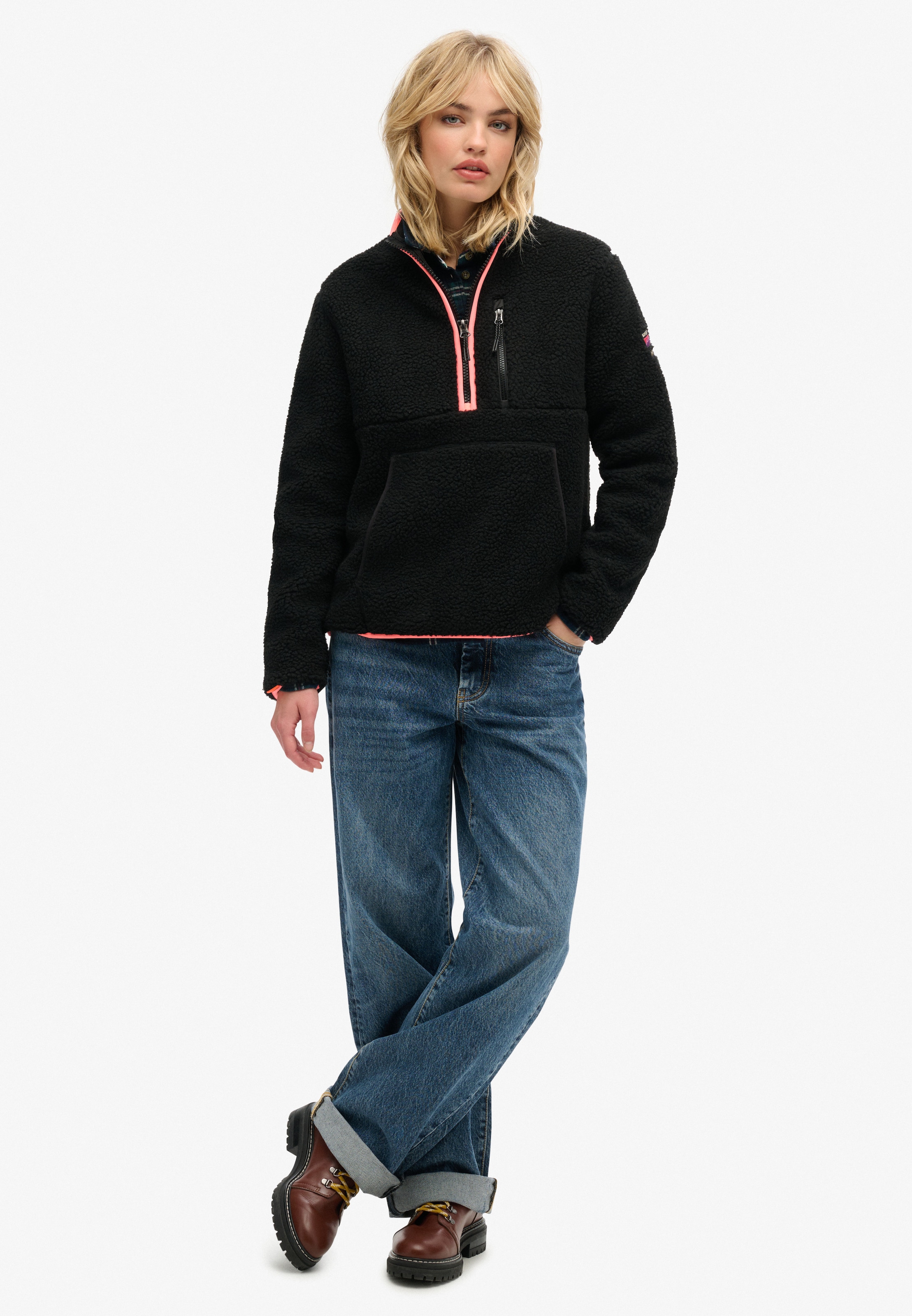 Superdry Fleecepullover »OUTDOOR HALF ZIP FLEECE«