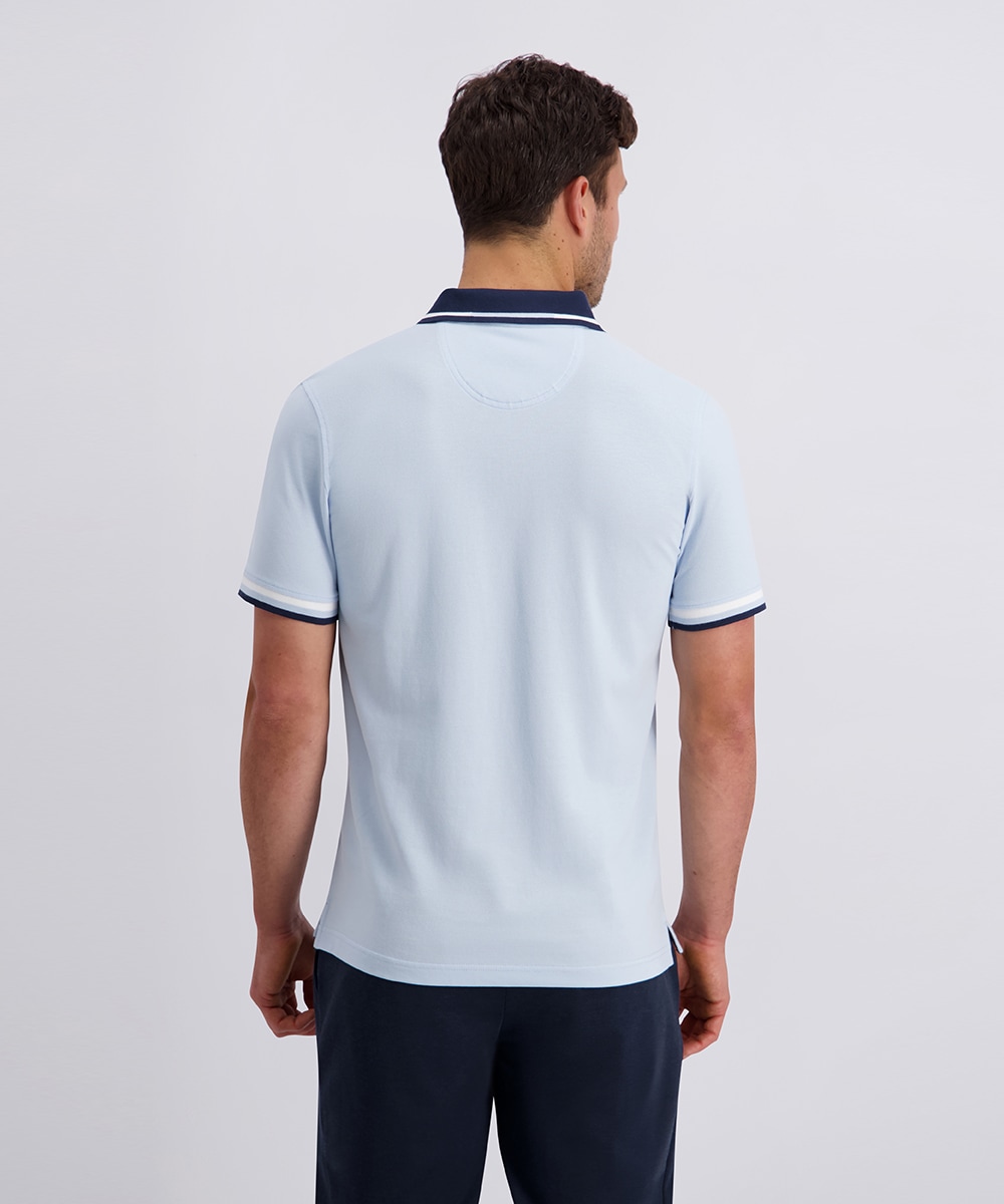 Pierre Cardin Poloshirt »Poloshirt uni piquee kontrast« mit Kontrastfarbenen Details