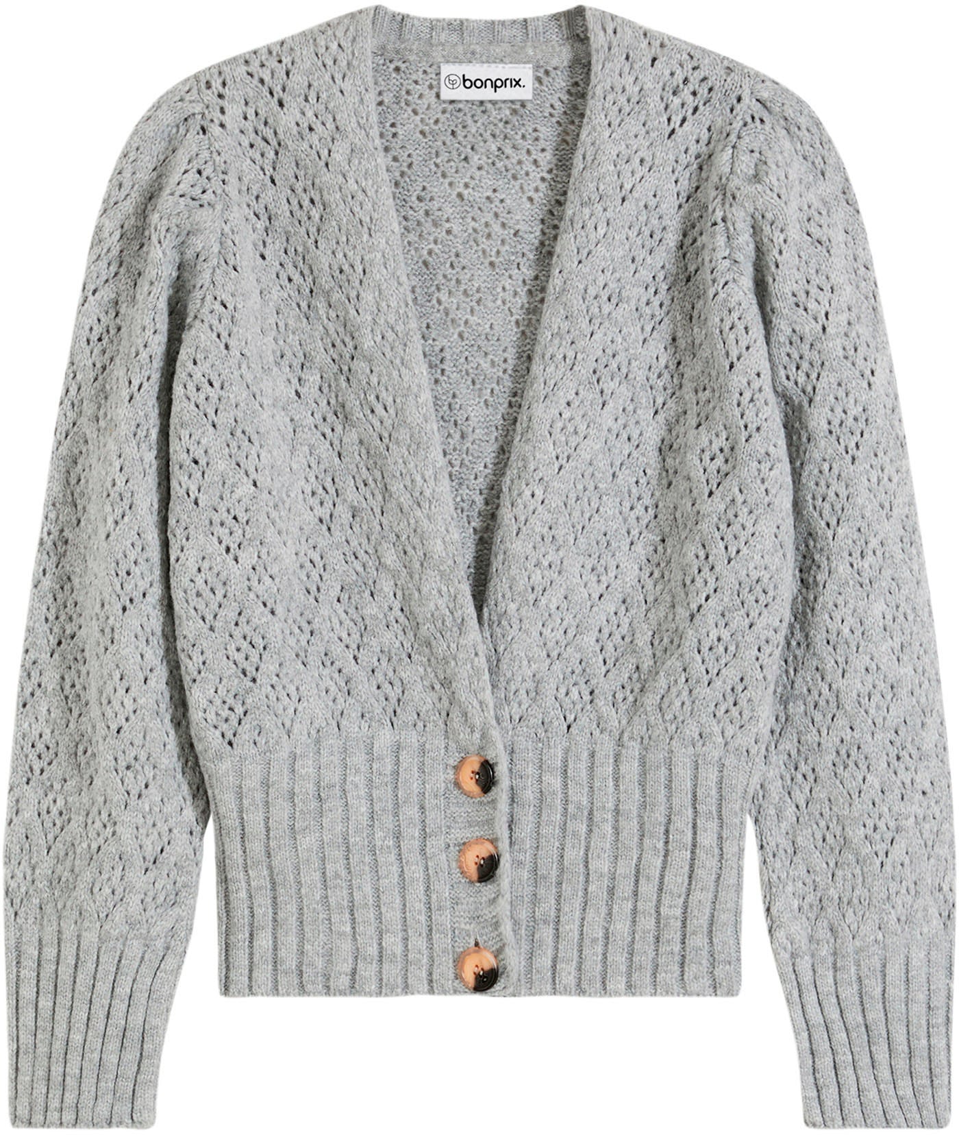 bonprix Strickjacke »Feinstrickjacke« Loose Fit, Feinstrick, mit breitem Bündchen, pflegeleicht