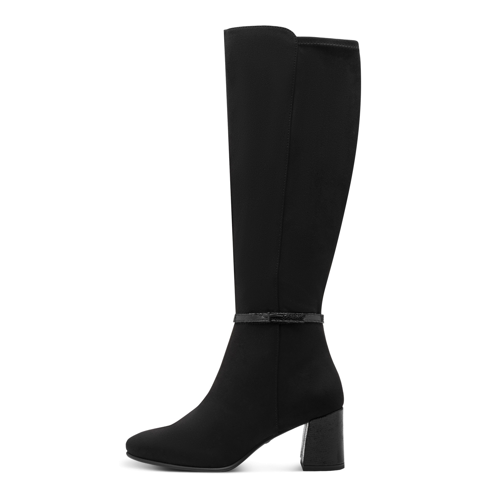 Tamaris Stiefel  , Blockabsatz, Langschaftstiefel in veganer Verarbeitung
