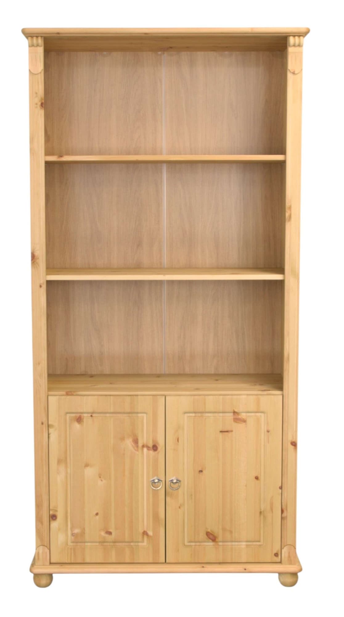 Home affaire Regal »Tessin, Standregal, Bücherregal,« aus massiver Kiefer, Breite 90 cm, Höhe 181 cm, mit Türen