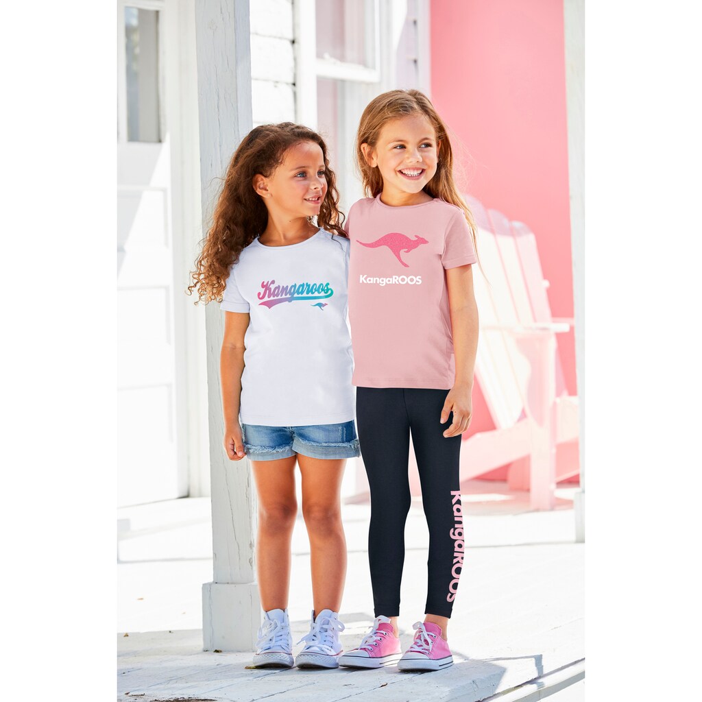 KangaROOS T-Shirt, (Packung, 2 tlg.)