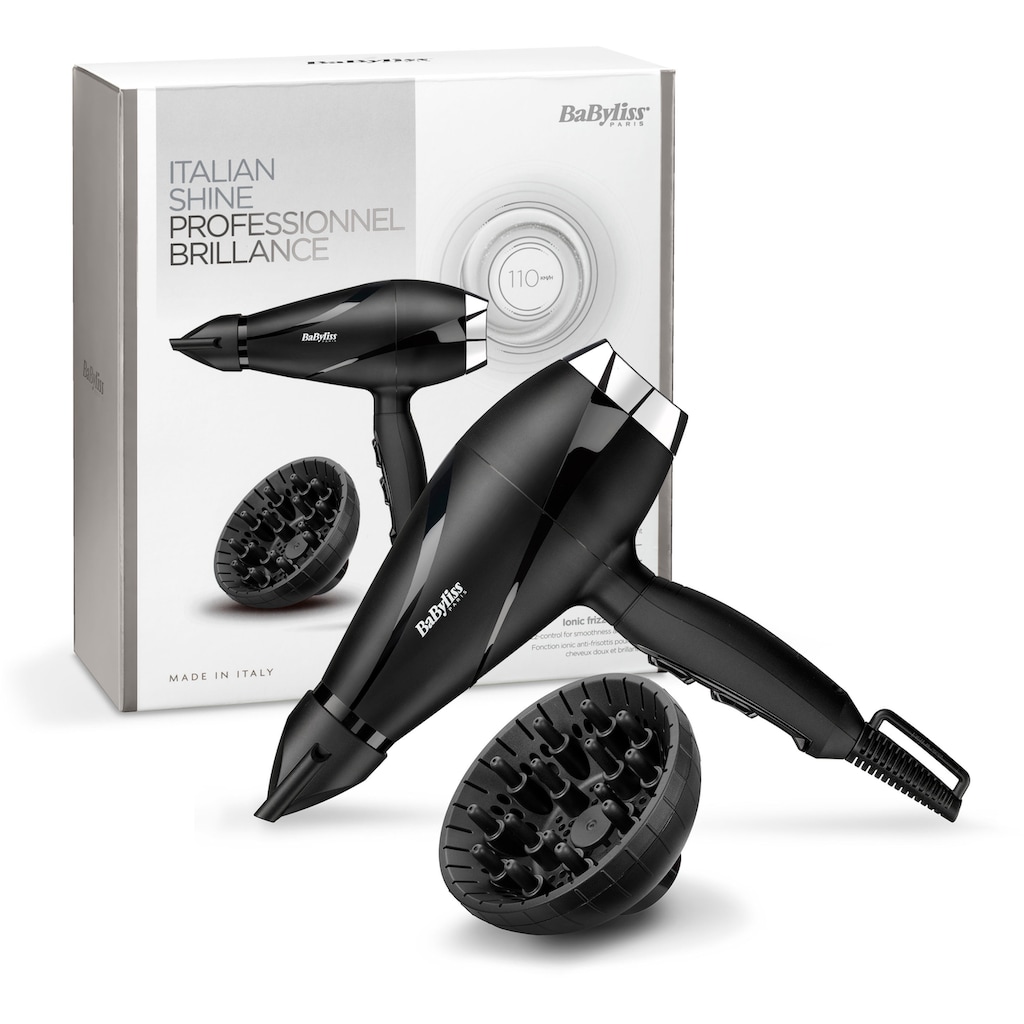 BaByliss Ionic-Haartrockner »6713DE Pro Shine«, 2200 W, 2 Aufsätze, AC Haartrockner mit Diffusor