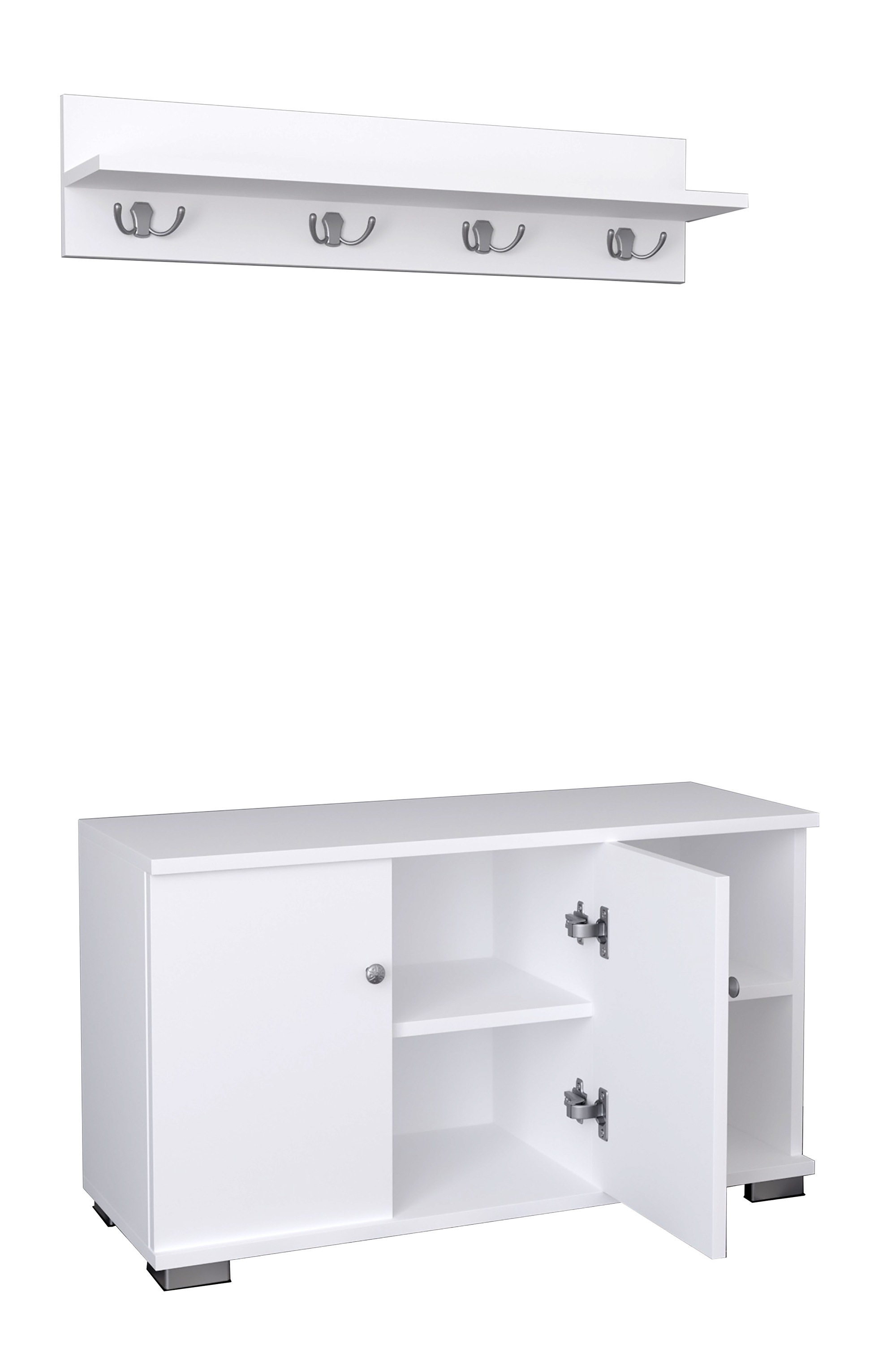 VCM Schuhschrank »2tlg. Holz Garderobe Dielenmöbel Schuhe Gados L«