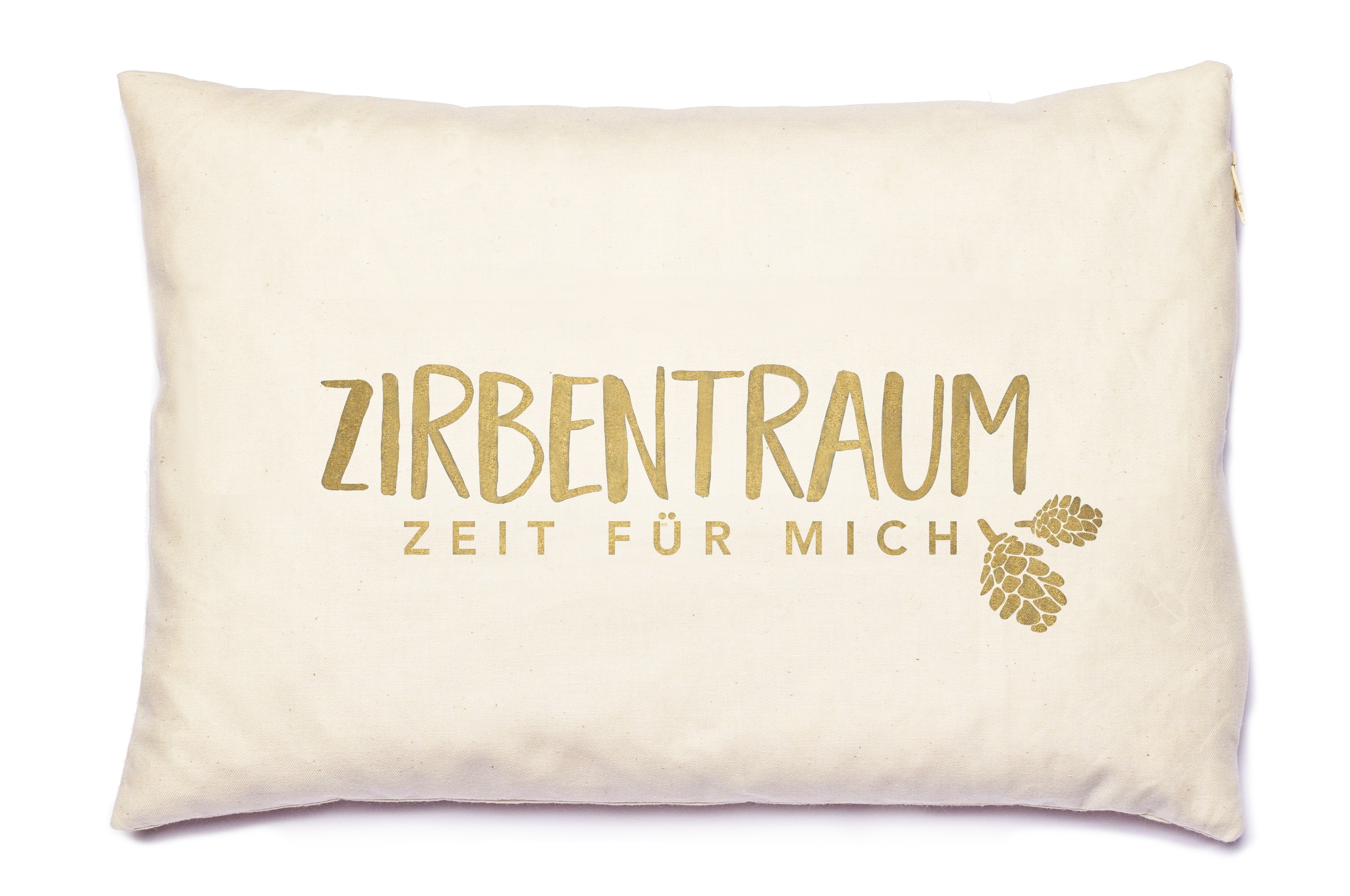 herbalind Zirbenkissen »Zirbentraum, Naturprodukt«, (1 tlg.), Gefüllt mit hochwertigen Zirbenholzflocken, Made in Germany