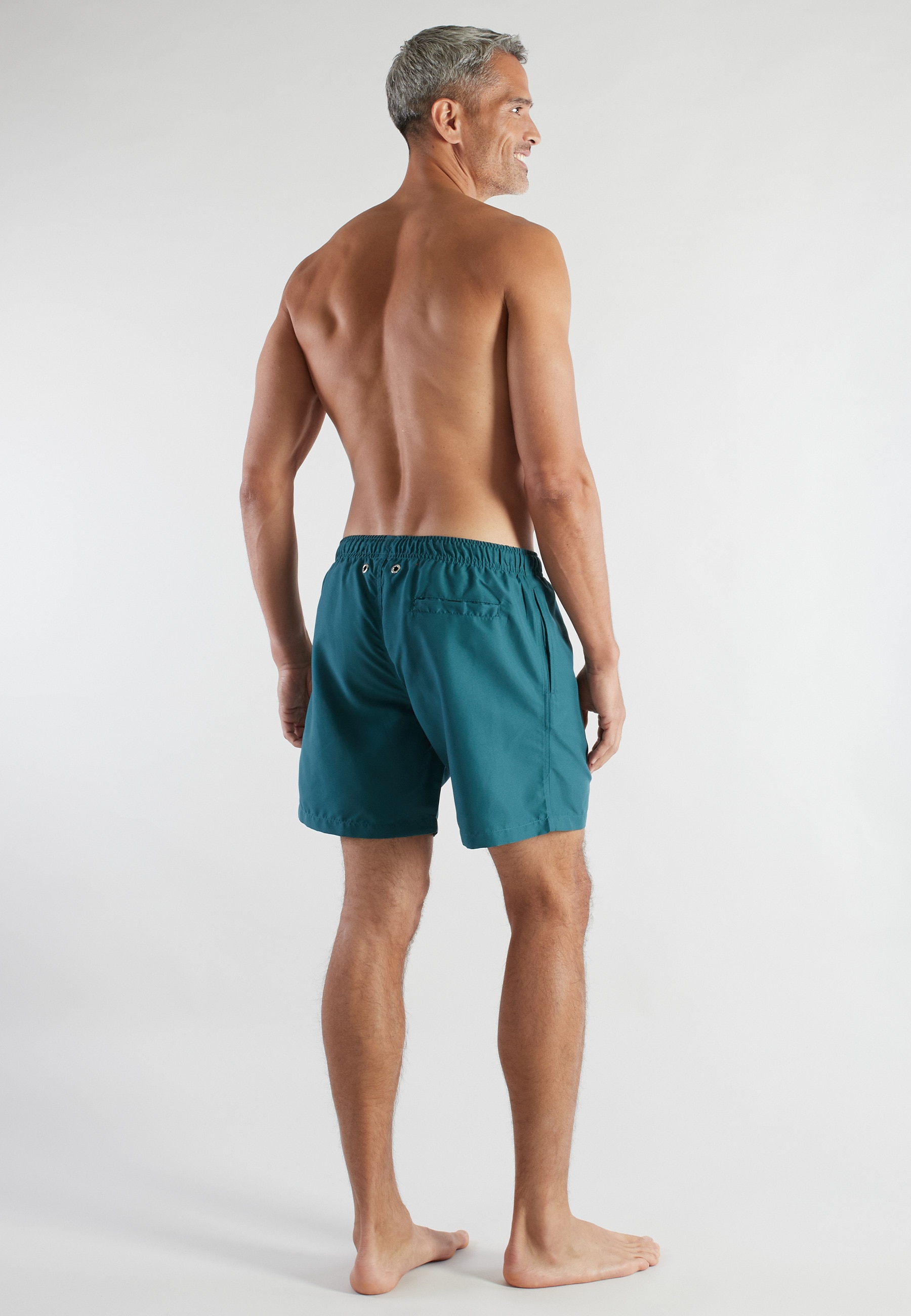 bugatti Badeshorts basic, mit Logo, mit Kordelzug, bequem