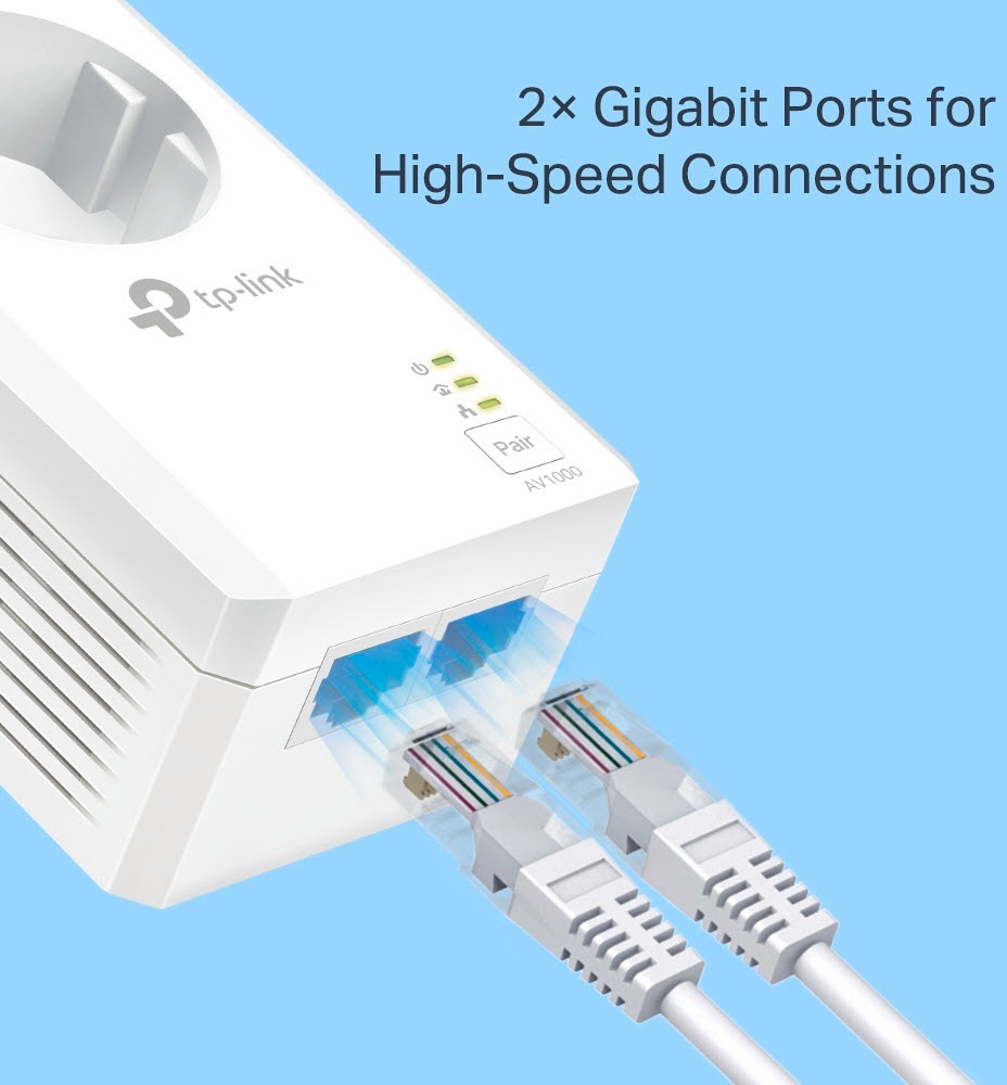 TP-Link Reichweitenverstärker »TL-PA7027P KIT - AV1000 Powerline 2er Set«