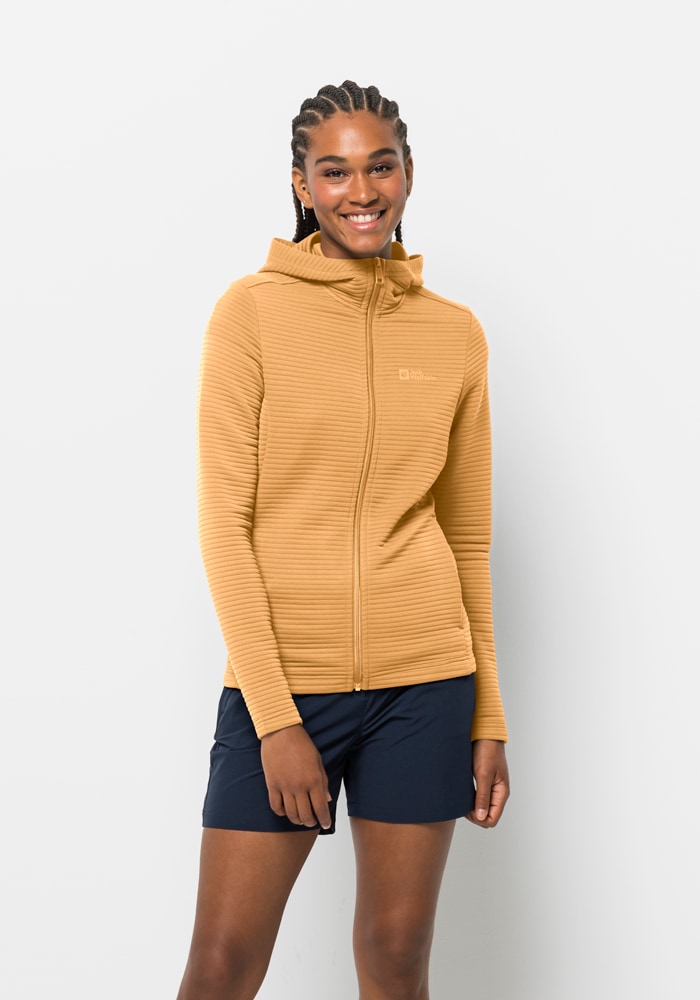 Jack Wolfskin Kapuzenfleecejacke »MODESTO HOODED JKT WOMEN«, mit Kapuze