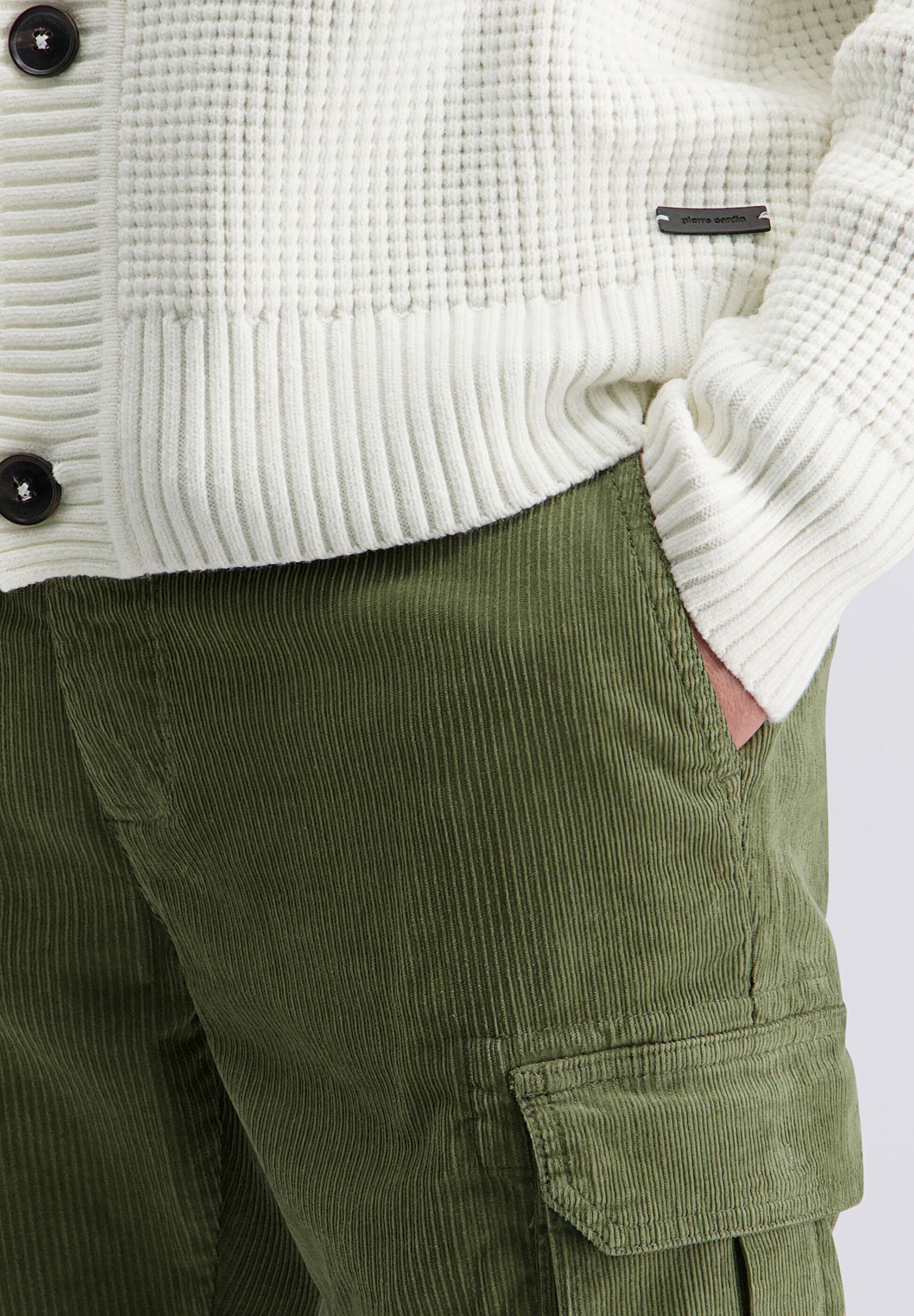 Pierre Cardin Strickjacke »Pierre Cardin Strickjacke« mit Polo-Kragen