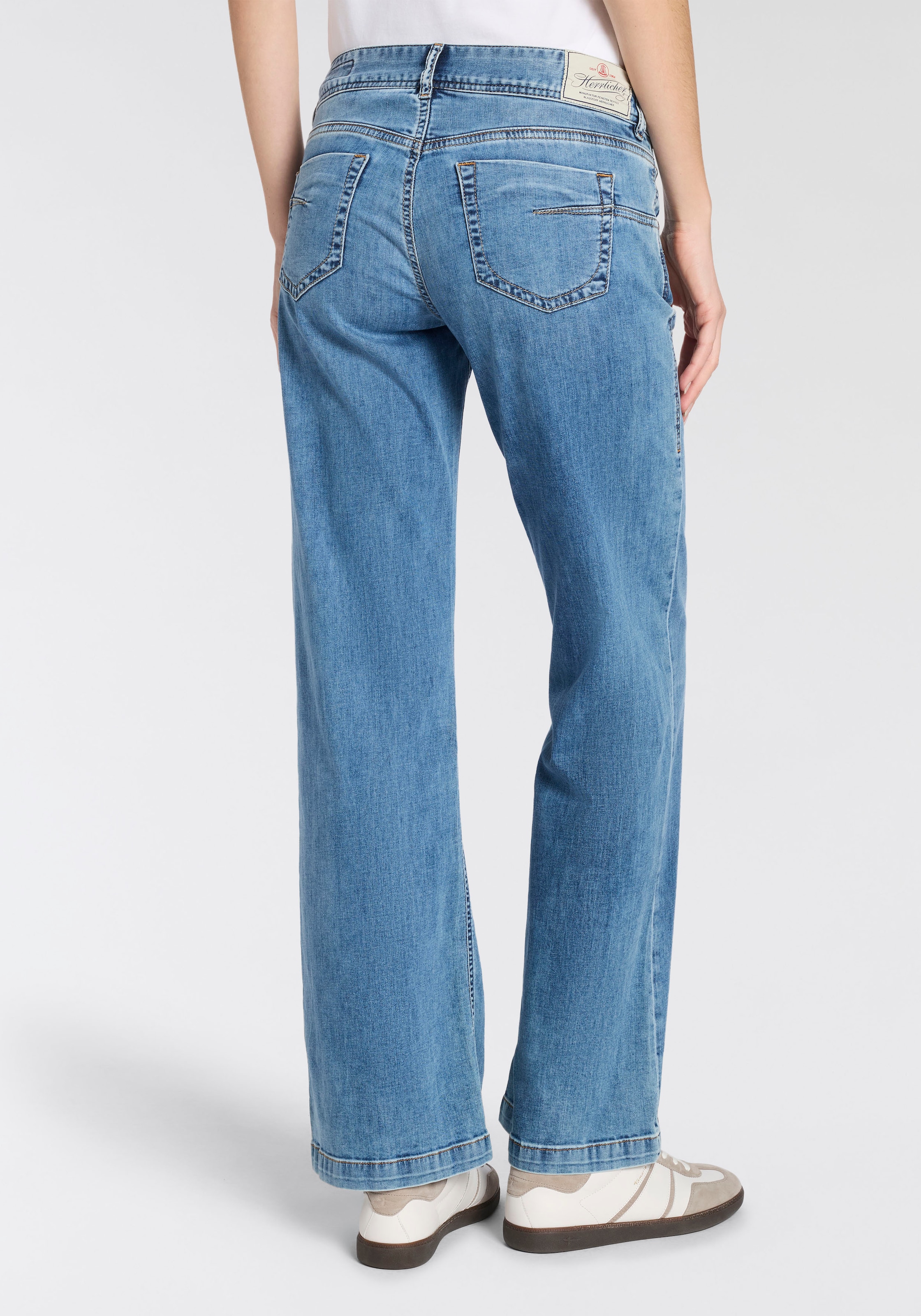 Herrlicher 5-Pocket-Jeans »Edna Denim Light« im Flared Fit