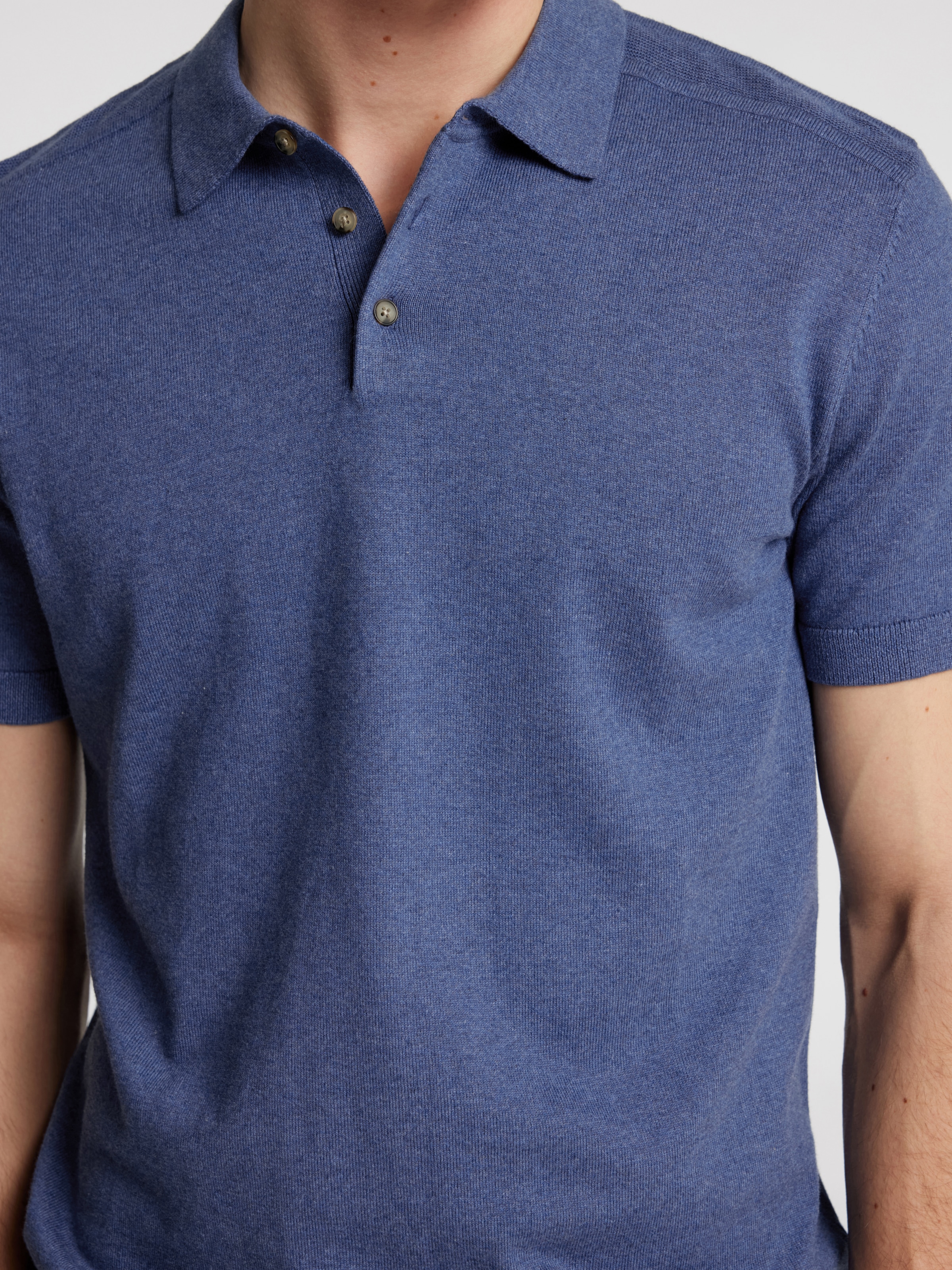 SELECTED HOMME Poloshirt »SLHBERG SS KNIT POLO NOOS«, aus Feinstrick