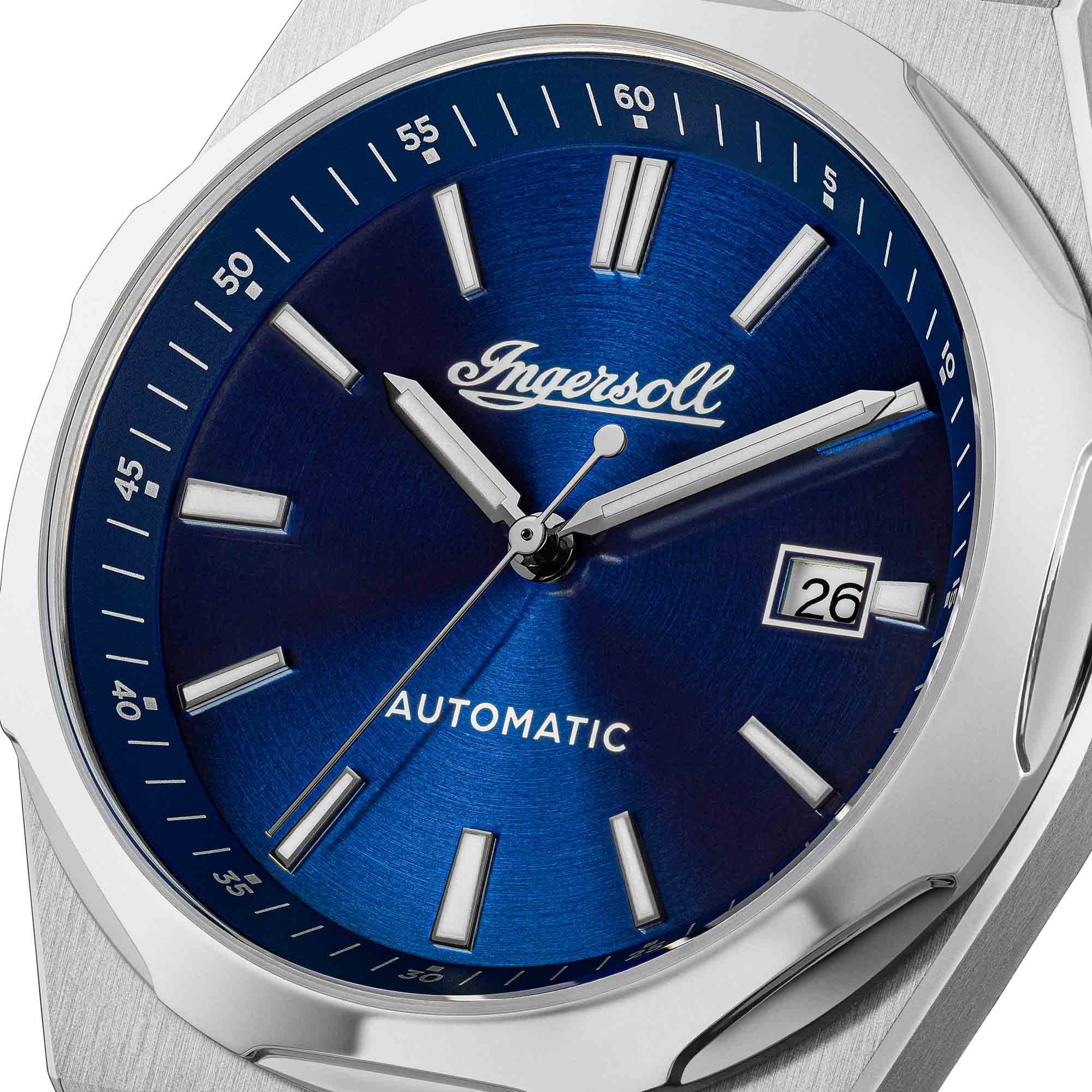 Ingersoll Automatikuhr »The Rider« Armbanduhr, Herrenuhr, Mechanische Uhr, Silikonarmband, analog