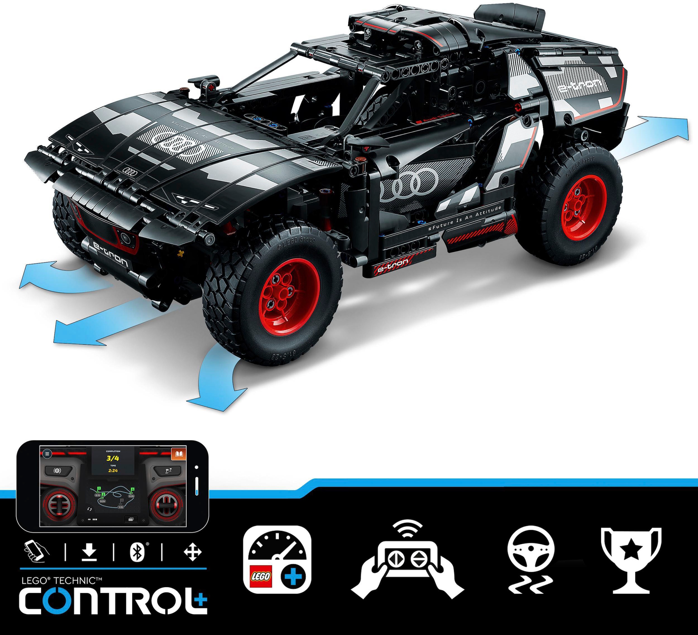 LEGO® Konstruktionsspielsteine »Audi RS Q e-tron (42160), LEGO® Technic«, (914 St.), Made in Europe
