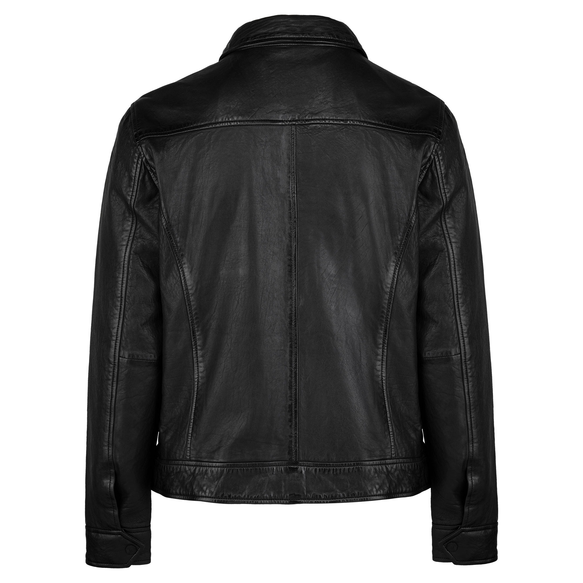 trueprodigy Lederjacke »Jax Aufgesetzte Taschen im Hemd-Stil« ohne Kapuze